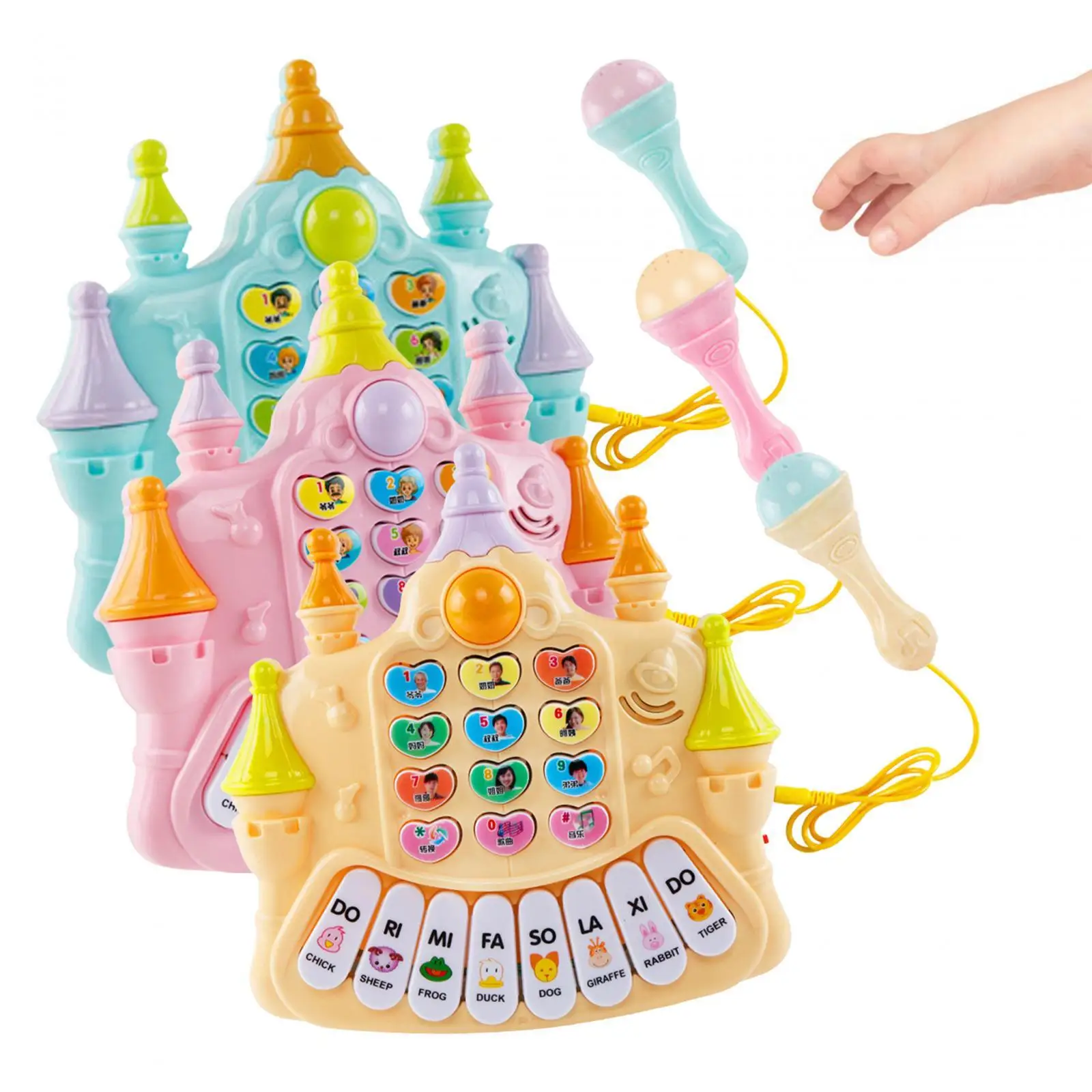 Musical Piano Toy Musical Toy 8 Key Early Educational Toy Musical Instruments Toys for Boys Girls Infants Kids Birthday Gifts