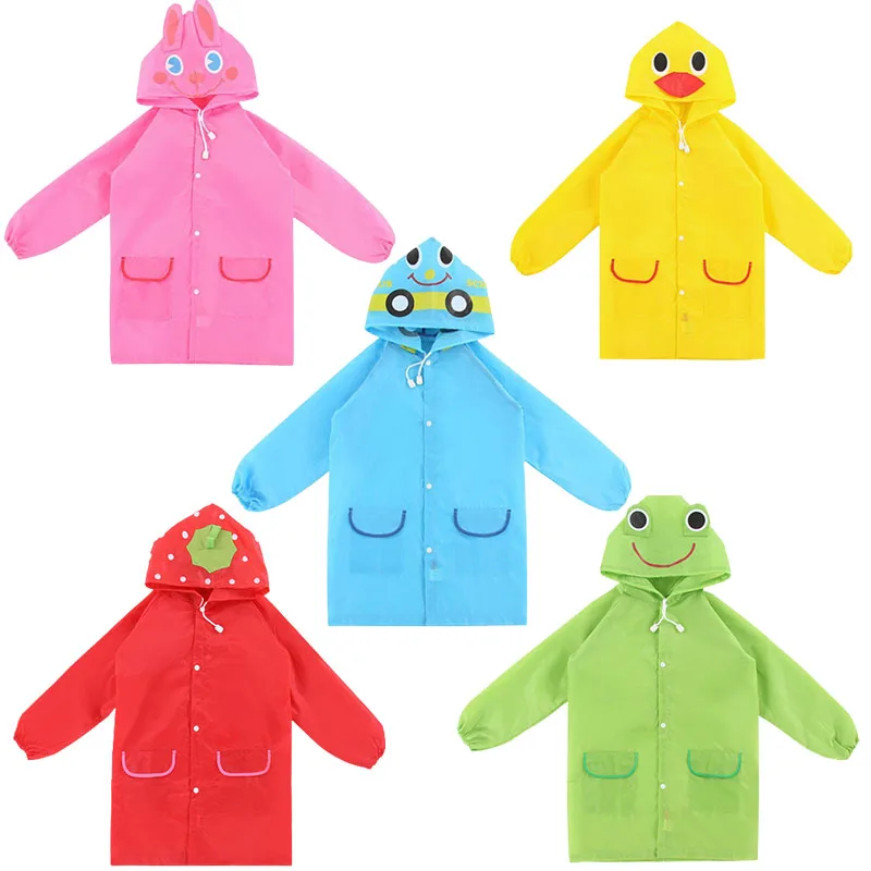 Title 22, Cartoon Animal Style Waterproof Kids Baby Rainc...