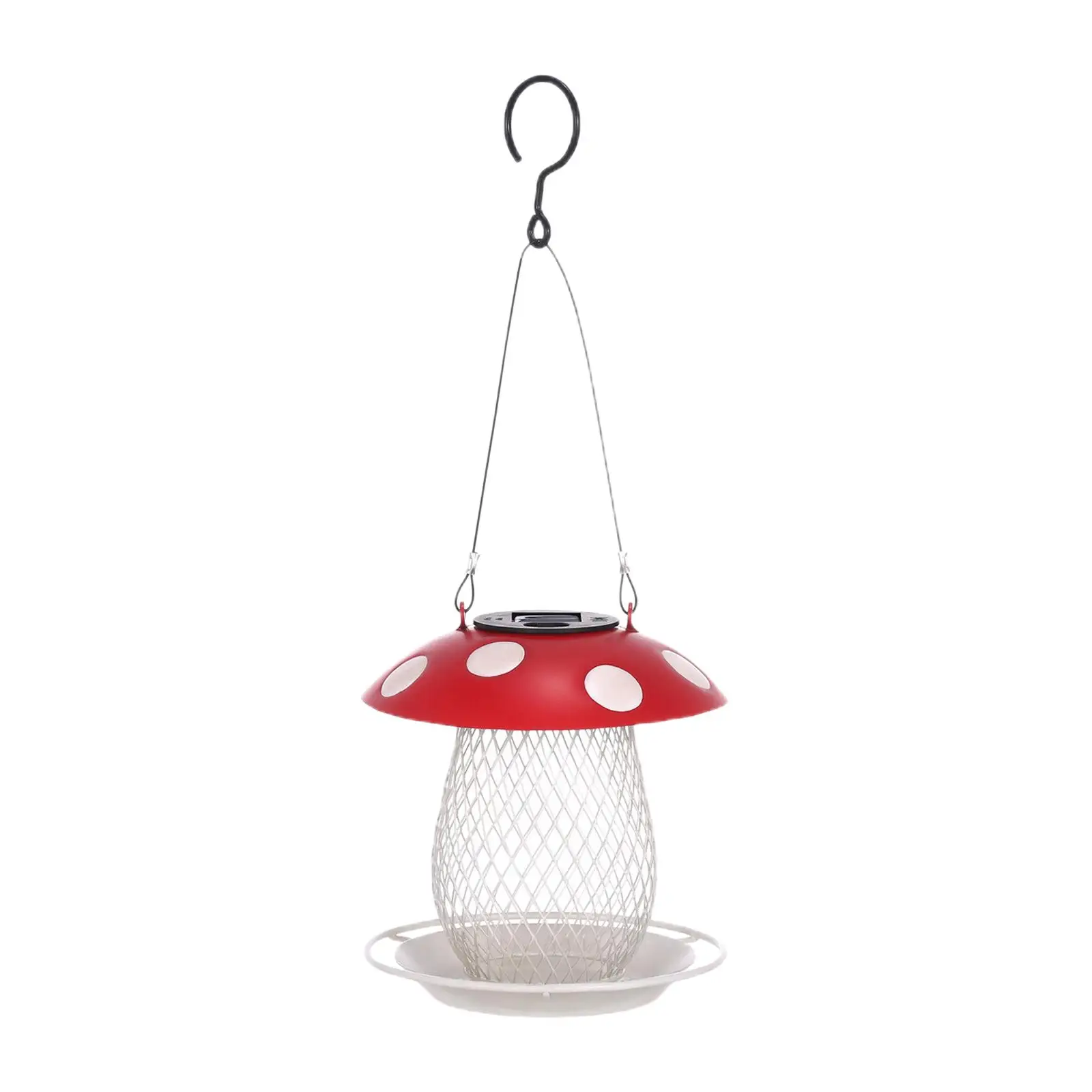 Solar Bird Feeder Garden Lantern Waterproof Lamp for Outside Ornament