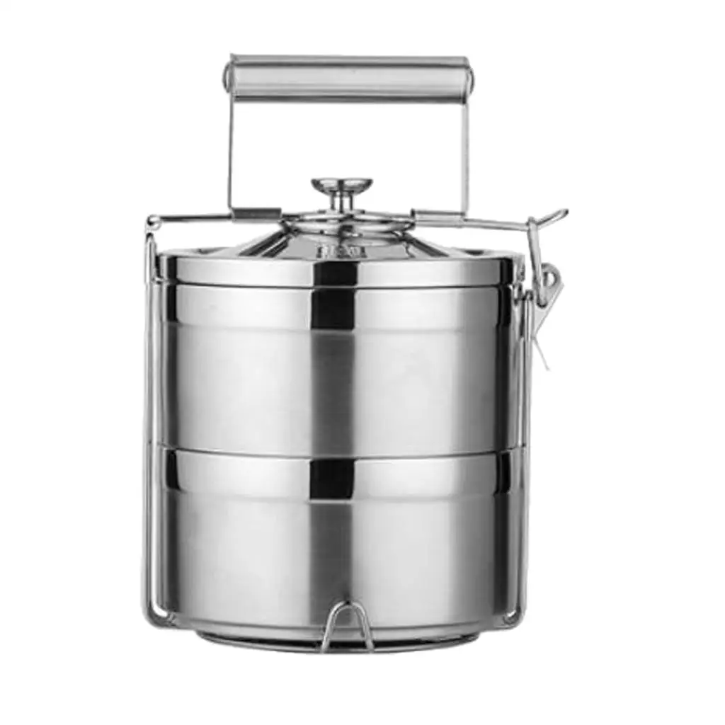 Stackable , Portable Stainless Steel Insulated ,   Food Storage Container  Hikng Camping Travel