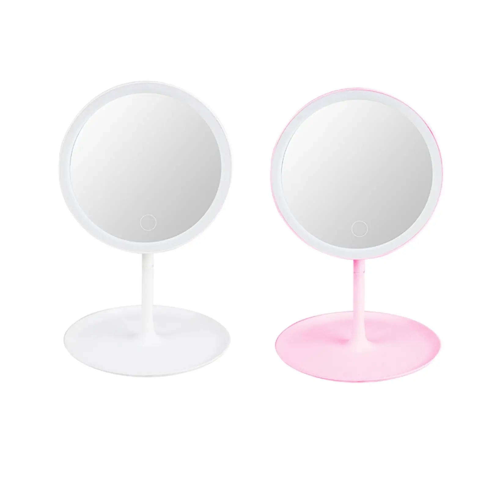 Detachable Makeup Mirror with LED Lights USB Rechargeable for Dressing Table