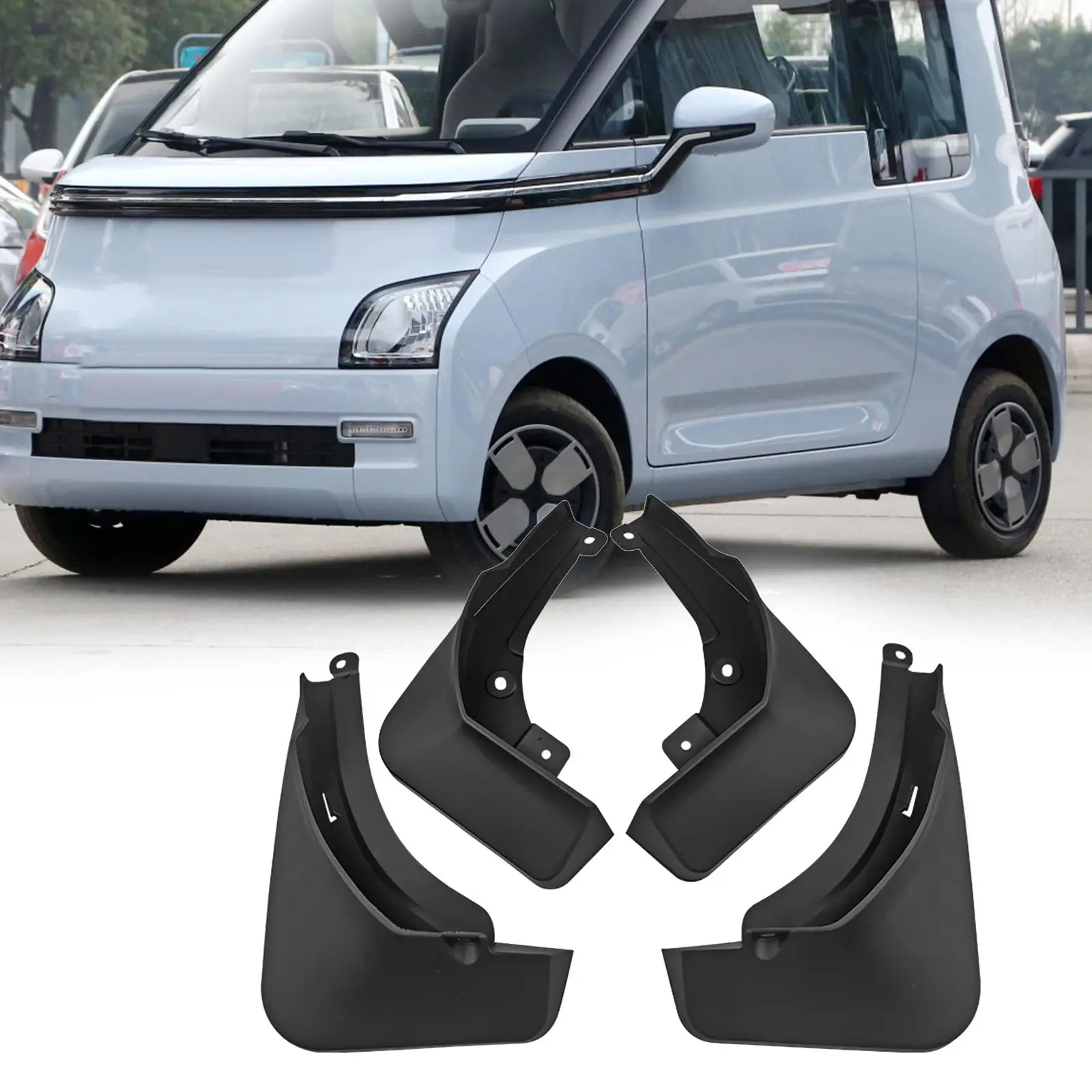 Car Wheel Mud Flaps Car Accessories Exterior Parts Durable Front Rear Wheel Guards Mudflaps for Wuling Air EV 2023