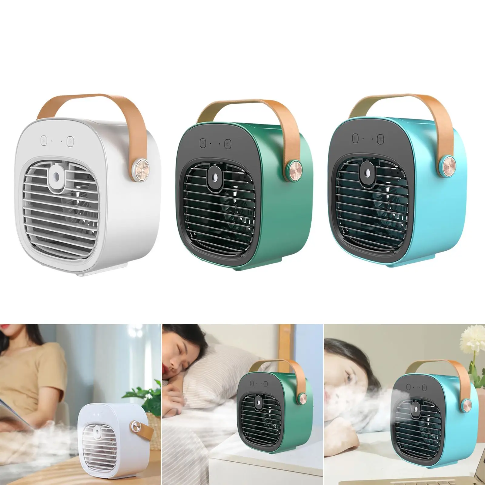 Air Conditioner Humidifiers Air Cooler Fan Adjustable USB Powered Desk Fan