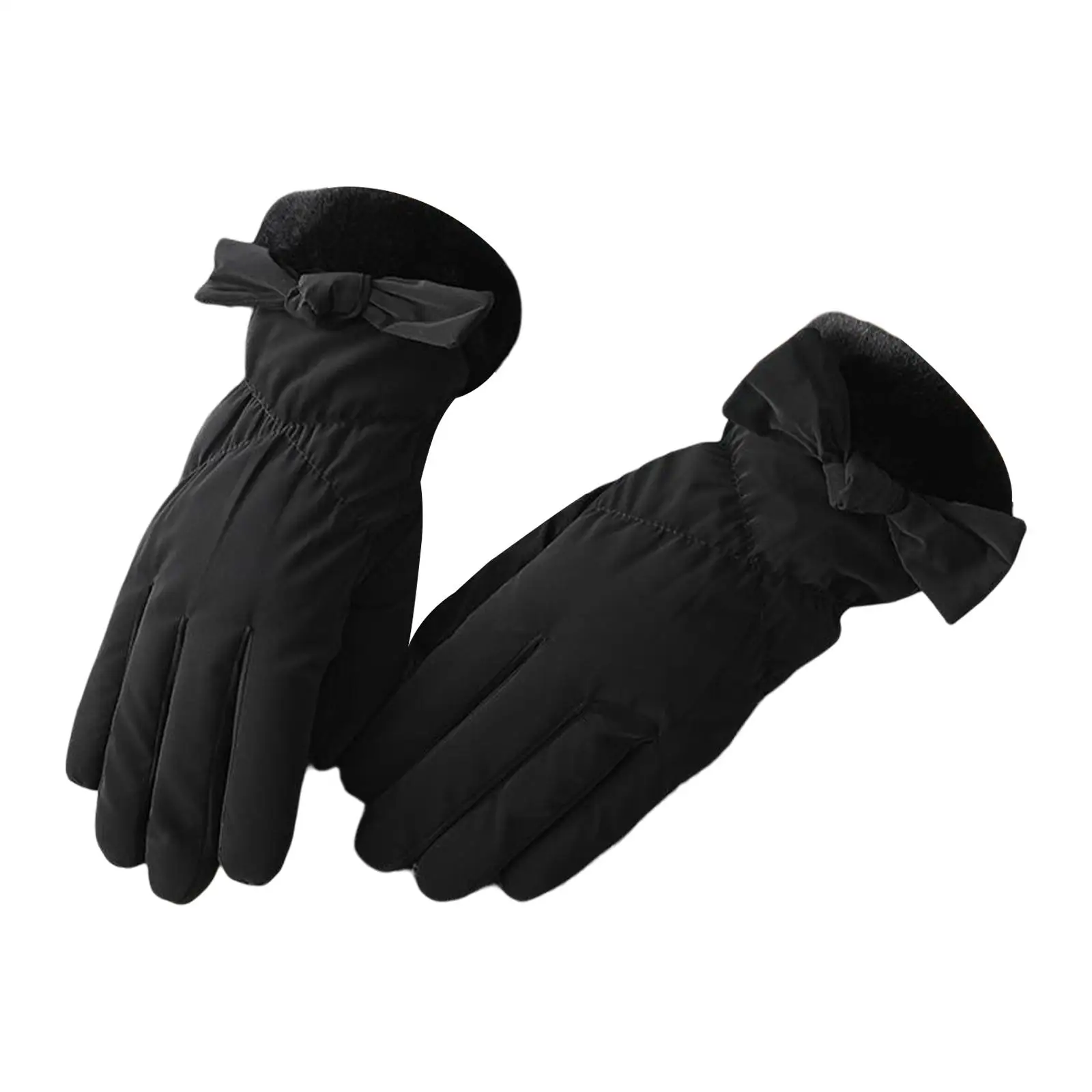 Womens Winter Warm Gloves with Screen Texting Fingers, Fleece Lined Windproof Gloves