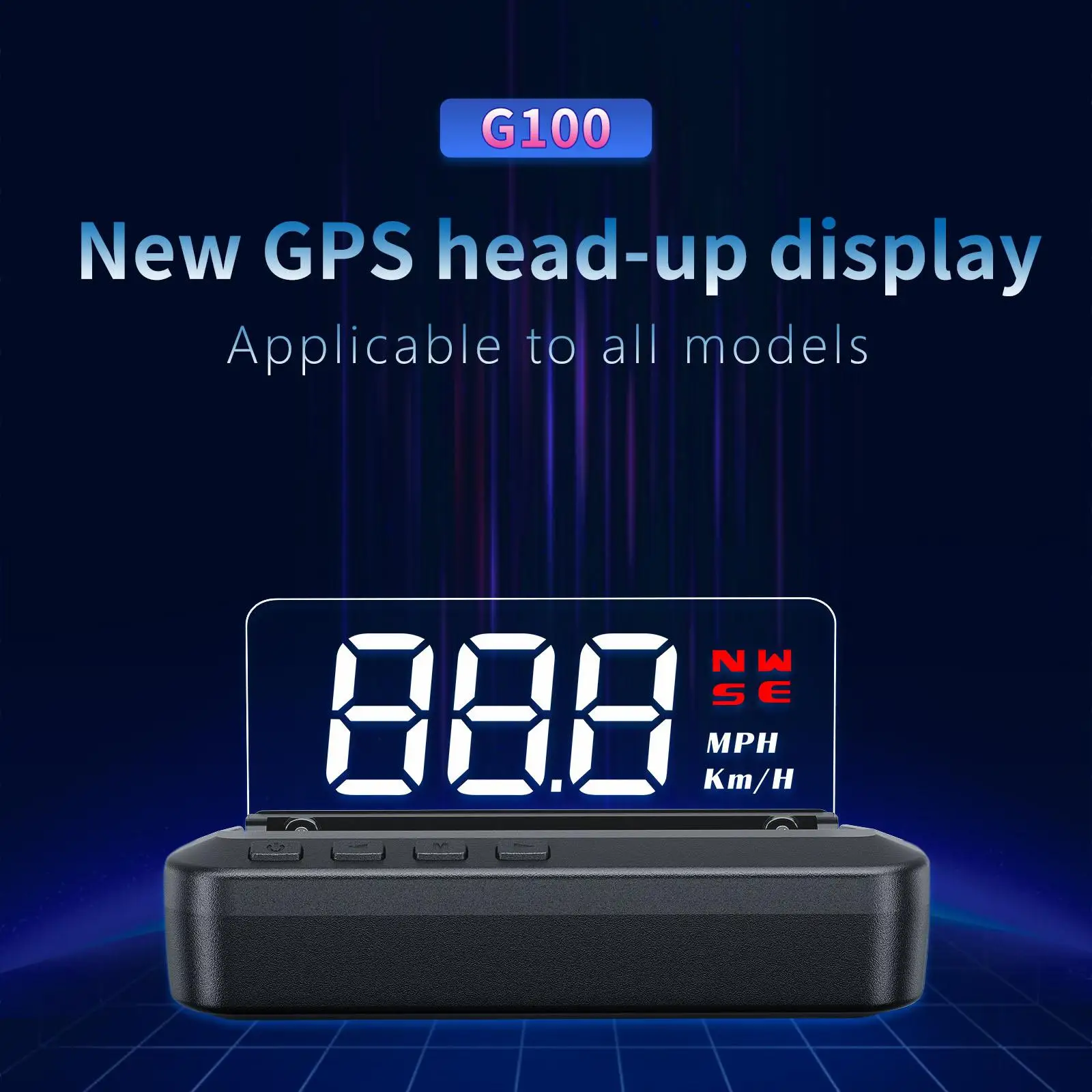 Digital Car   Display  HUD Adjustable 360 Degree Easy Setup All