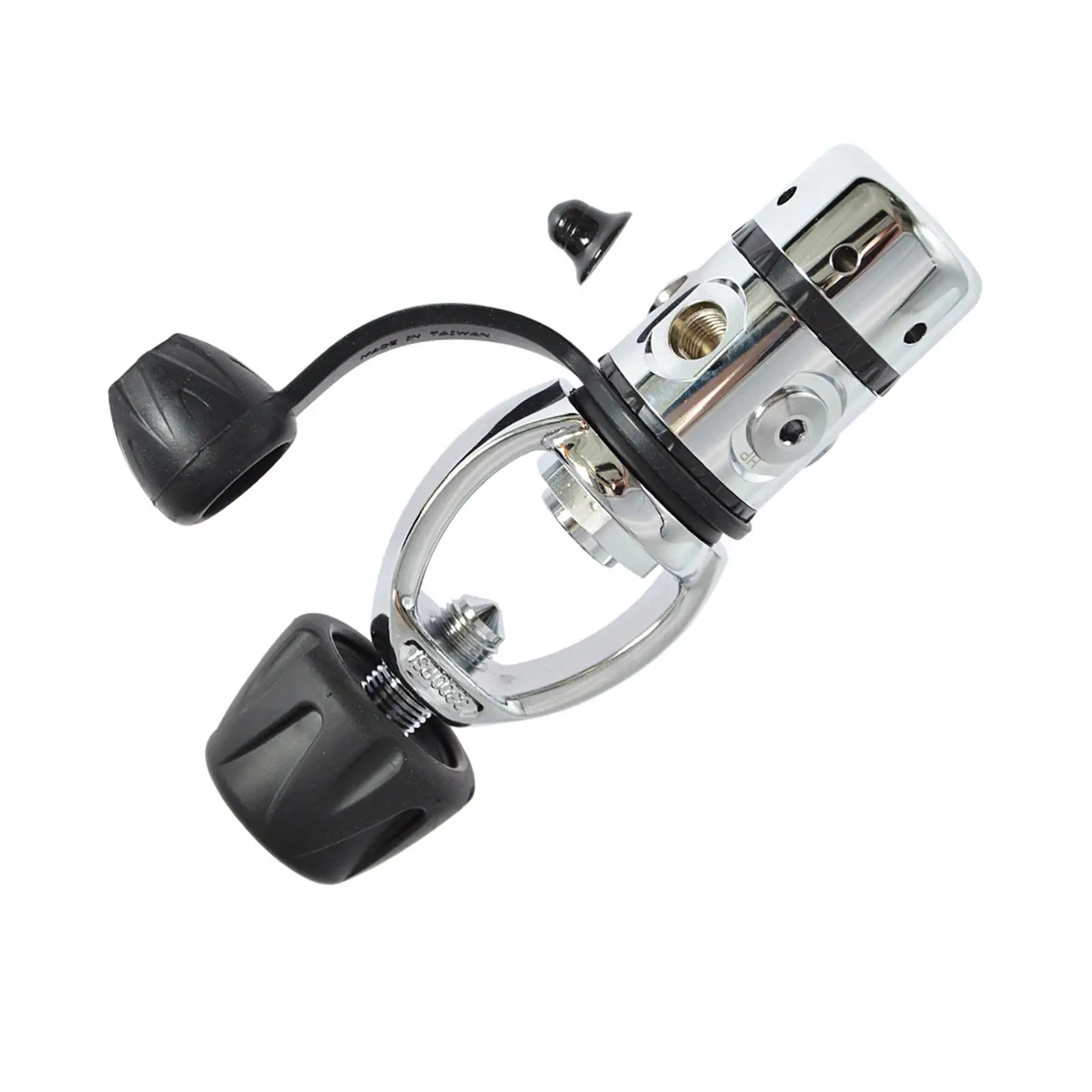 Piston Diving First Stage Regulator with 1 HP Ports and 4 LP Ports Yoke Type for Underwater Diving