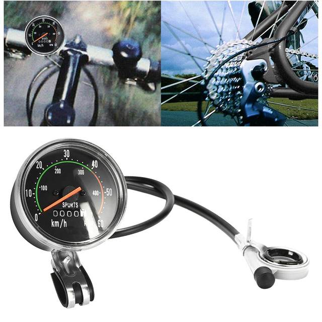 ヴィンテージスタイルの自転車スピードメーター,アナログ走行