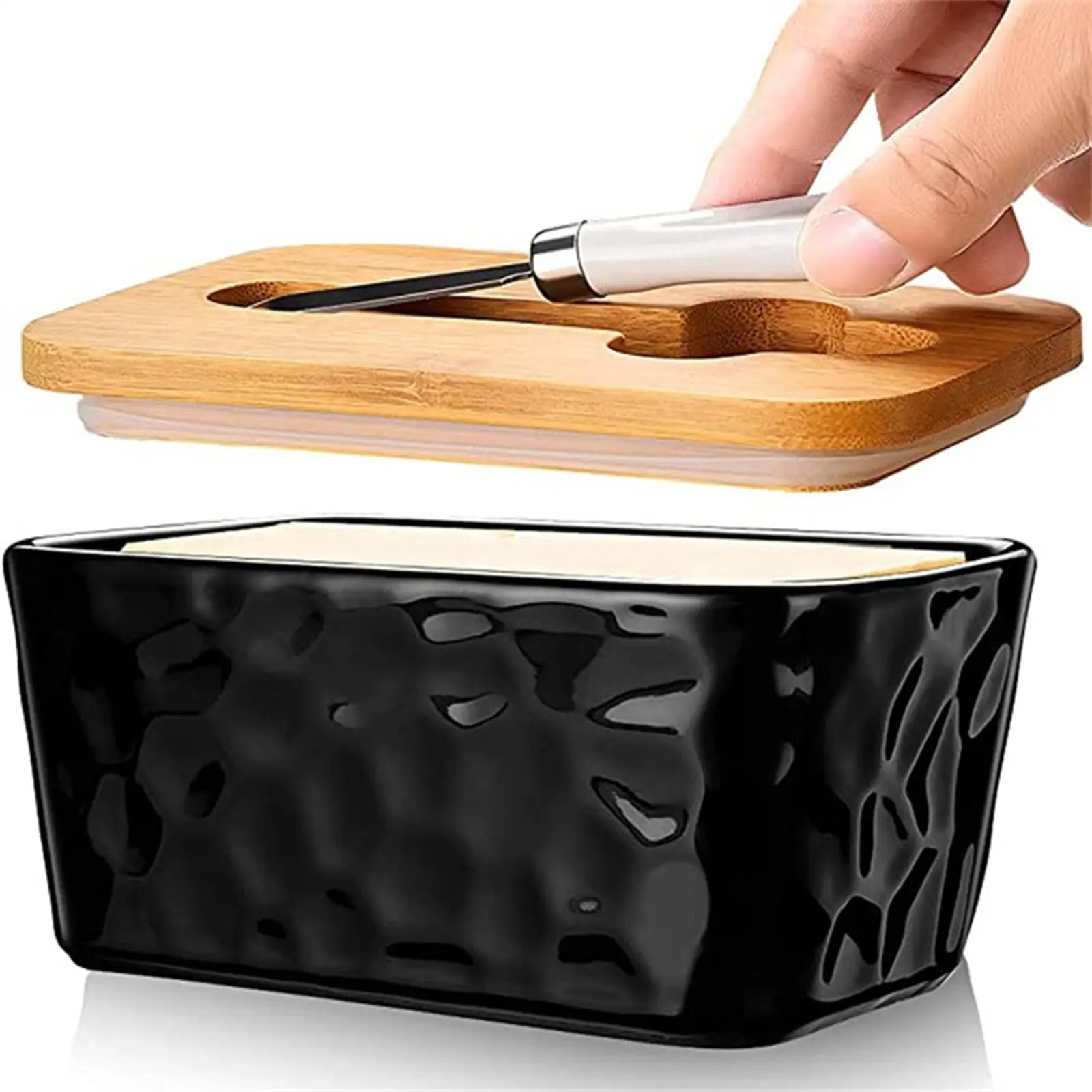 Household Butter Dish Easy Clean Dishwasher Safe Microwave Safe Cheese Storage Box Butter Keeper for Dining Room Refrigerator
