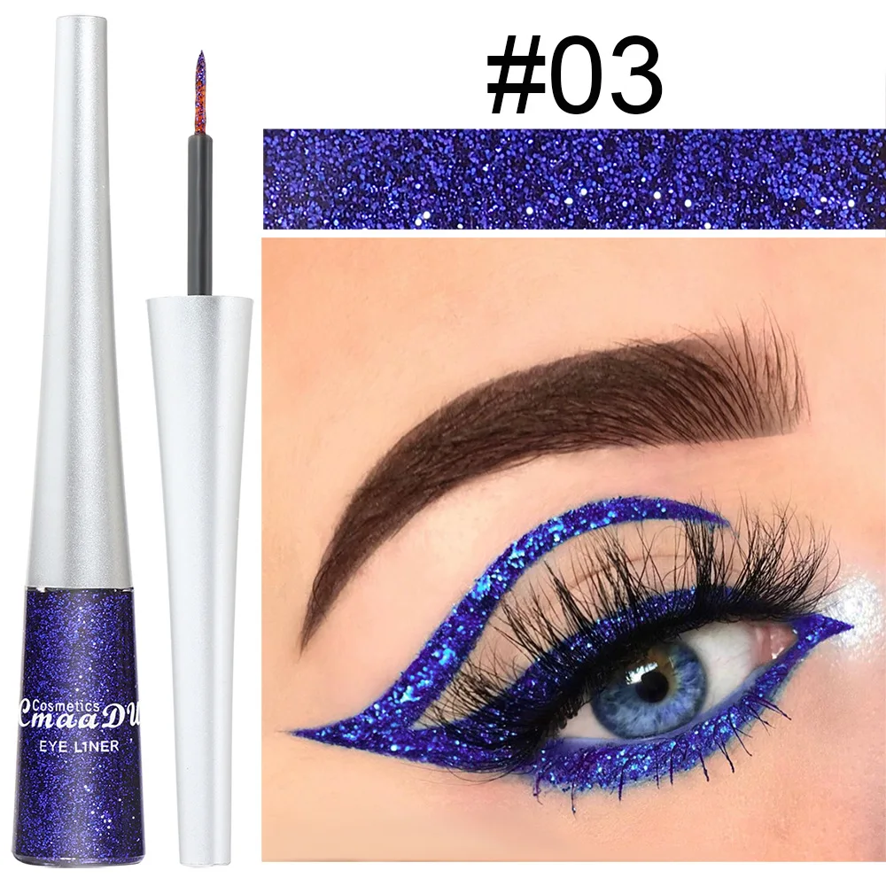 Best of Glitter Diamonds Liquid Eyeliner Pen Pearlescent Sequins Diamond Bright Shining Eyeliner Waterproof Lasting Eyeshadow Cosmetics Reviews & Tips - Image 5