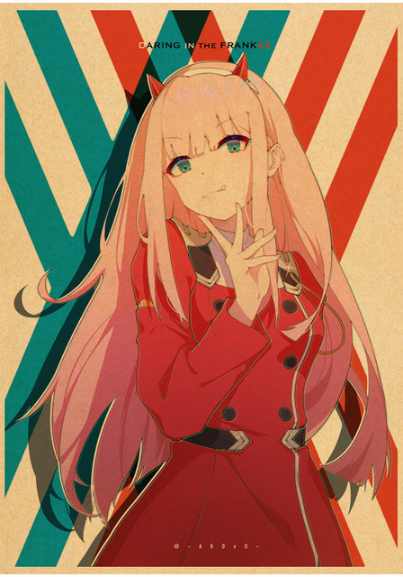 Poster Adesivo Anime Darling In The Franxx 002