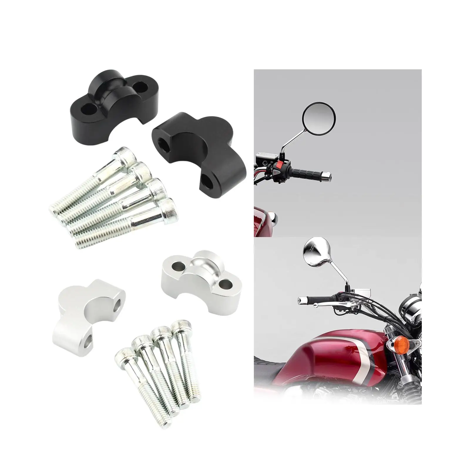 2 Pieces Handlebar Risers Motorcycle Accessories 3/4 inch Clamp Handle Bar Riser for Honda CB1100 RS CB1100 EX Msx125 Grom