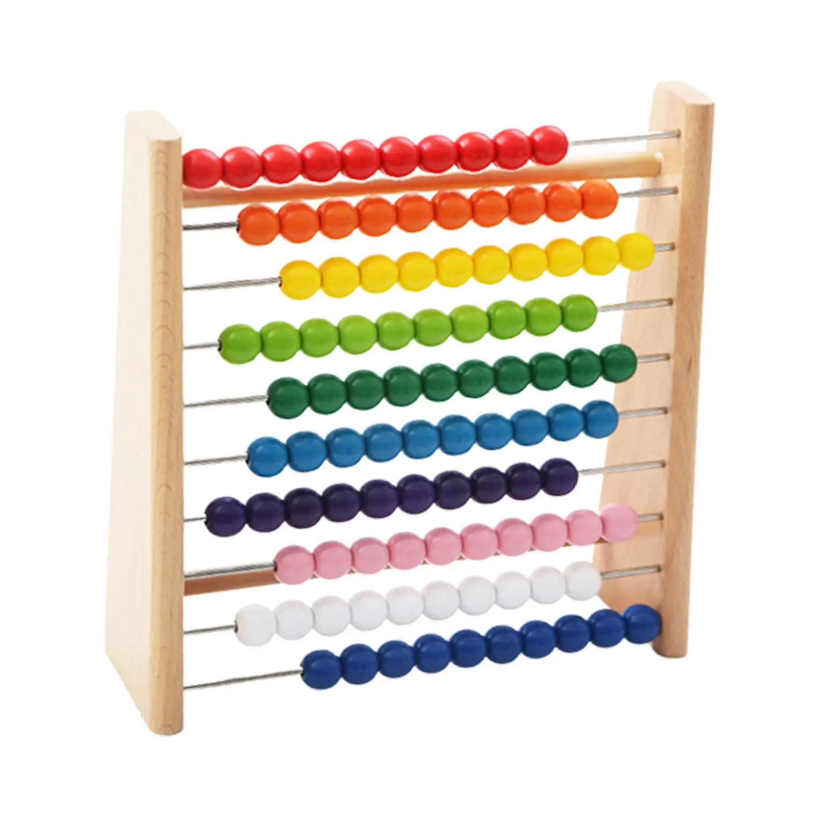 Children Rainbow Counting Beads Math Games 10 Row Educational Calculating Beads Abacus for Children Boys Kids Holiday Gifts