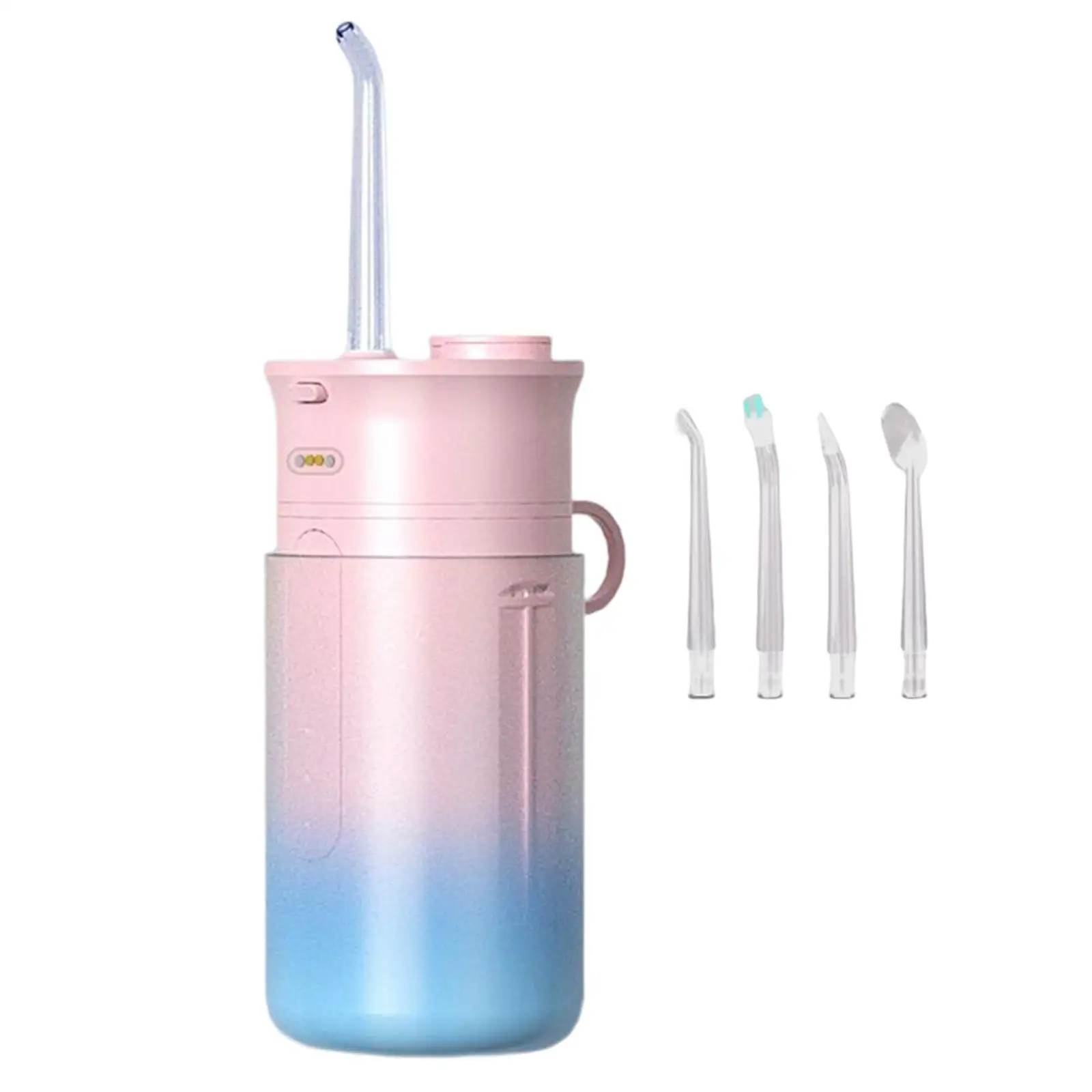 Cordless Oral Irrigator IPX7 Electric Flosser with 3 Modes 200ml Waterproof Rechargeable Telescopic for Home Use Travel