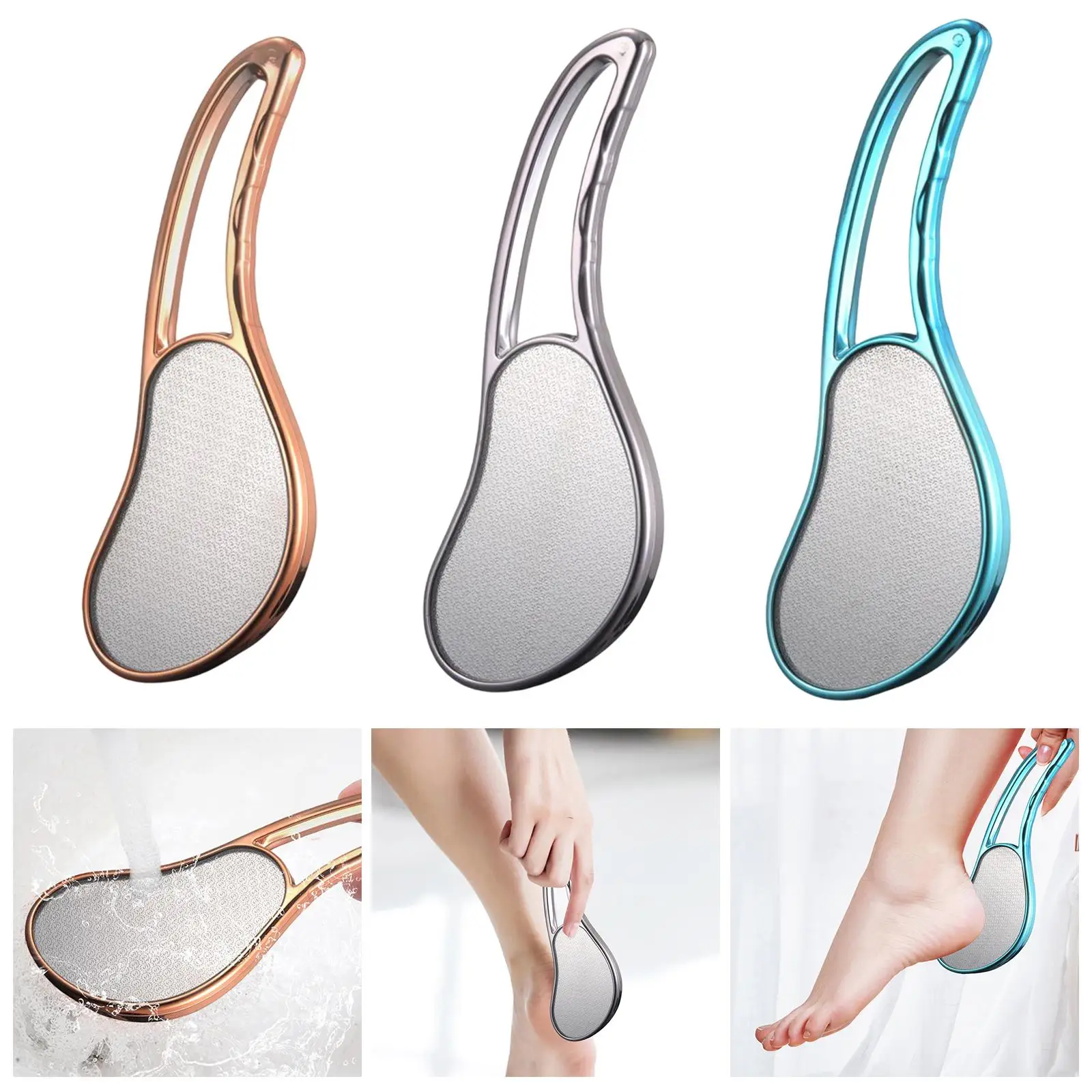Handheld Foot Rasp Callus Remover Easy Clean Reusable Nano Glass Pedicure Tools Feet Scrubber for Cracking Wet and Dry Feet
