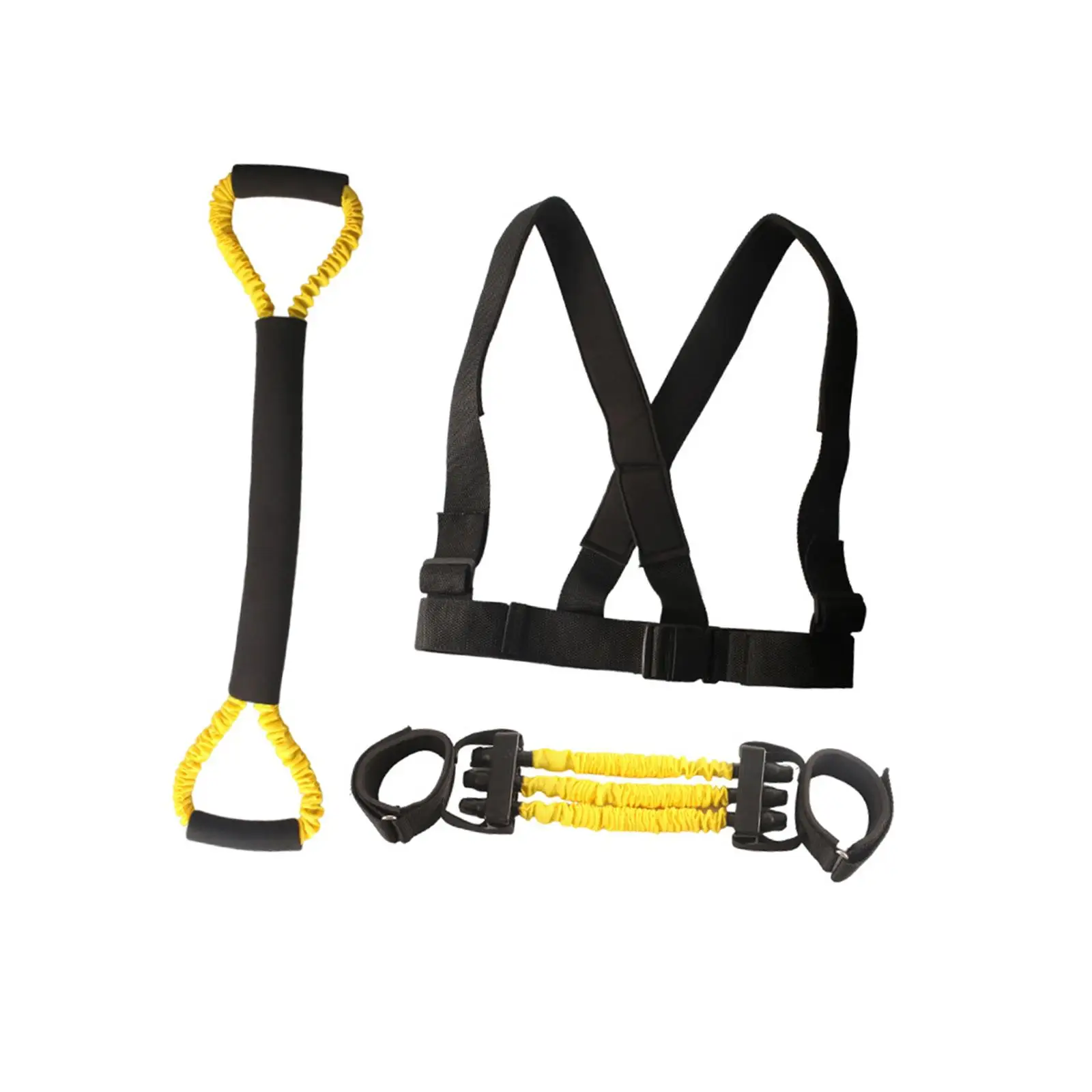 Exercise Band Yoga with Ankle Cuffs Volleyball Boxing Resistance Bands Set