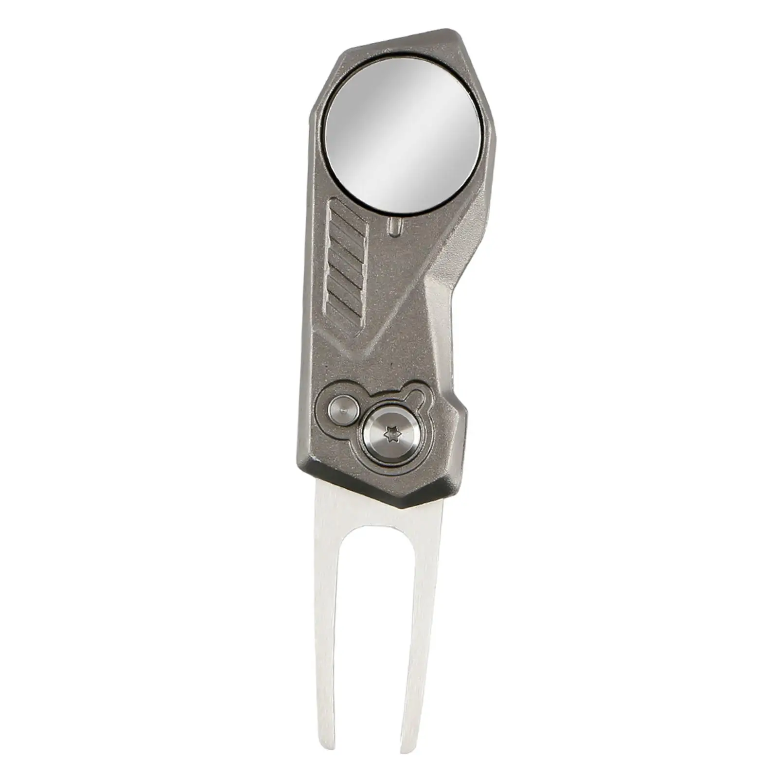 Golf Divot Tool Golf Accessories Portable Stainless Steel Golf Pitch Fork
