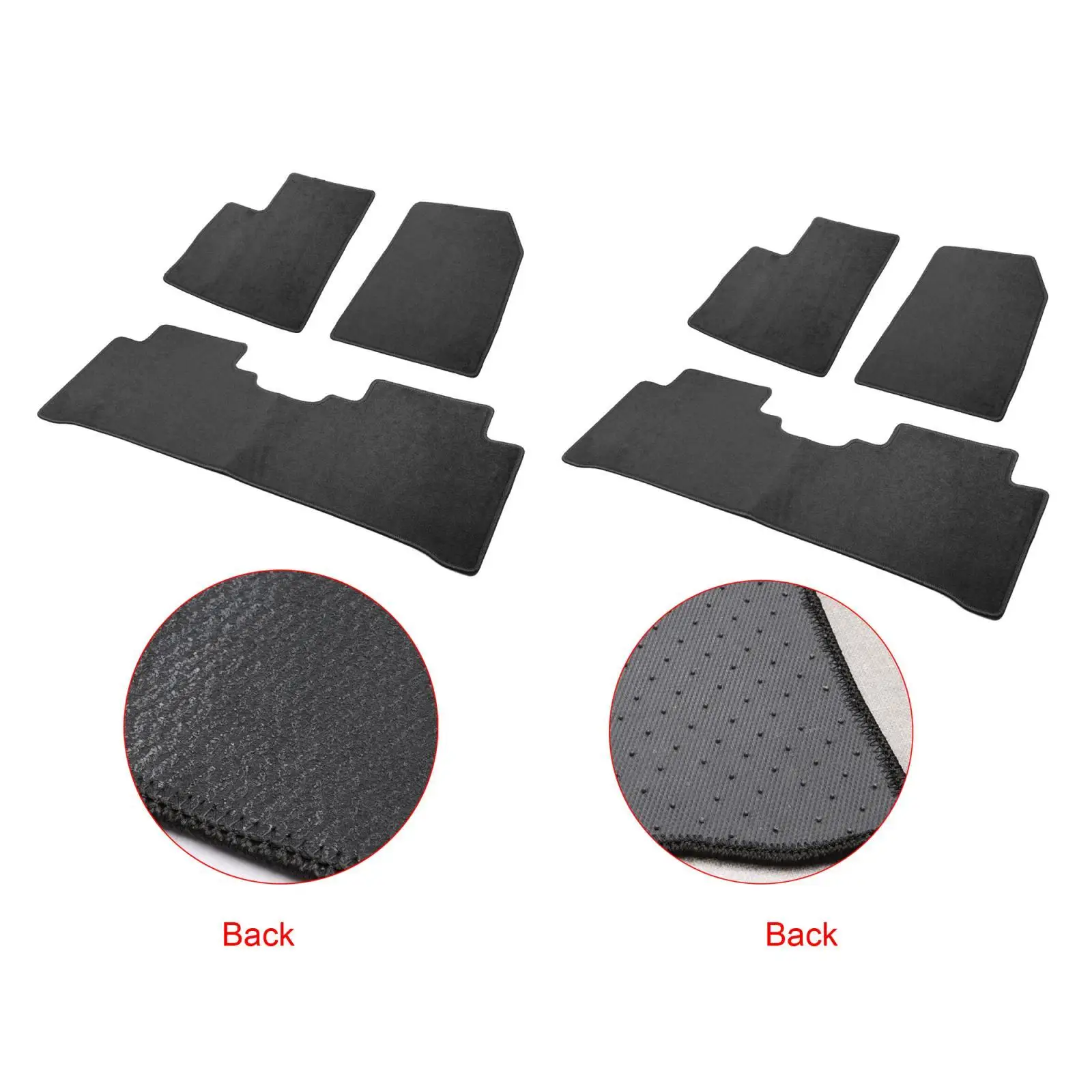 3Pcs Mats Durable Soft Automotive Rugs for Byd Atto 3
