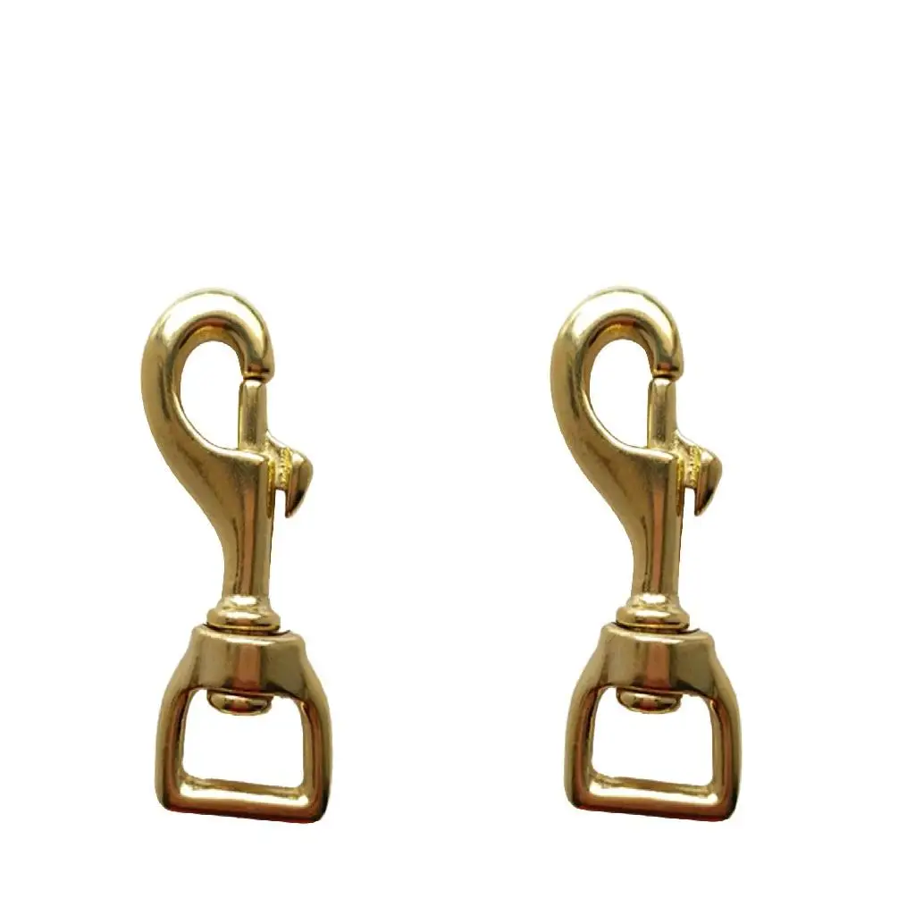 2pcs Heavy Duty Brass Swivel Eye Single End   for Scuba Diving