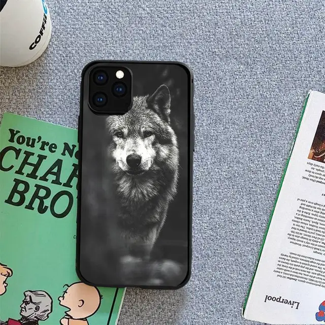 Love Wolf Pattern Print Protective Phone Case Stylish Pattern