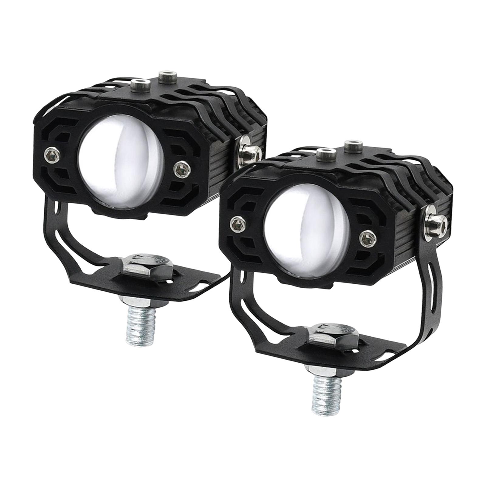 2Pcs Motorcycle Auxiliary Driving Lights Mini Spotlights Front for Car