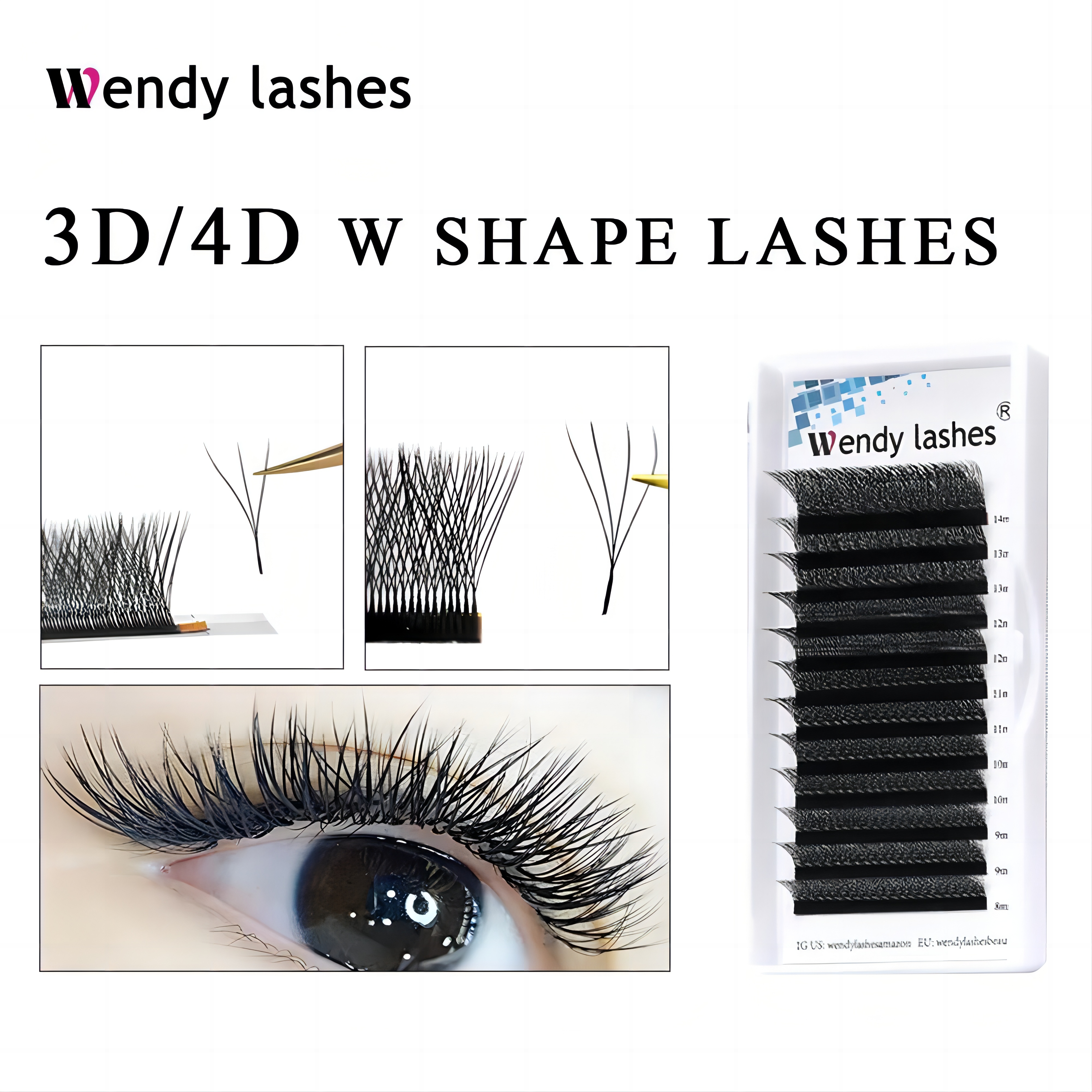 Best of W Shape Eyelash Extensions 3D / 4D / 5D / 6D Premade Volume Fan W Style Lashes Comfortable New Faux Mink Volume Lashes Natural Eyelash Reviews & Tips