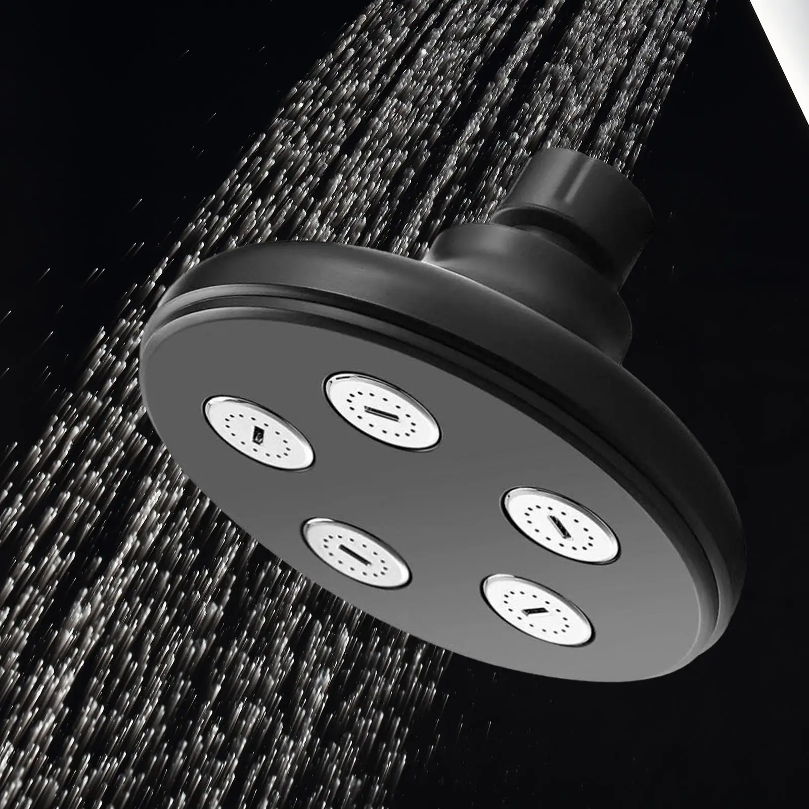 Shower Head High Flow Pressure Boosting Design Shower Sprinkler Head 360 Degree Rotating Accessories for Household Bathroom