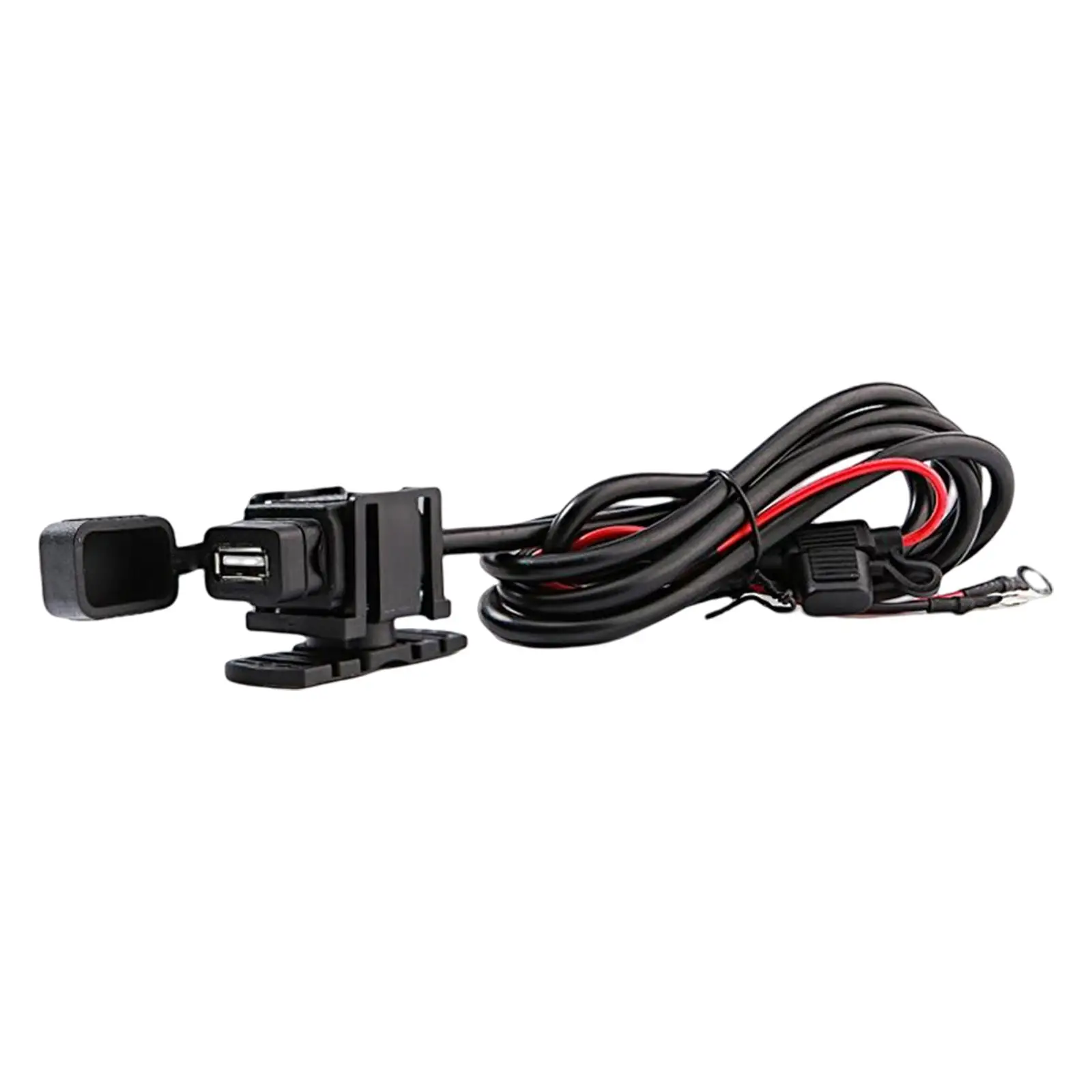 Motorcycle USB Phone Charger Adapter Cable, Waterproof USB Port, 12V-24V, for
