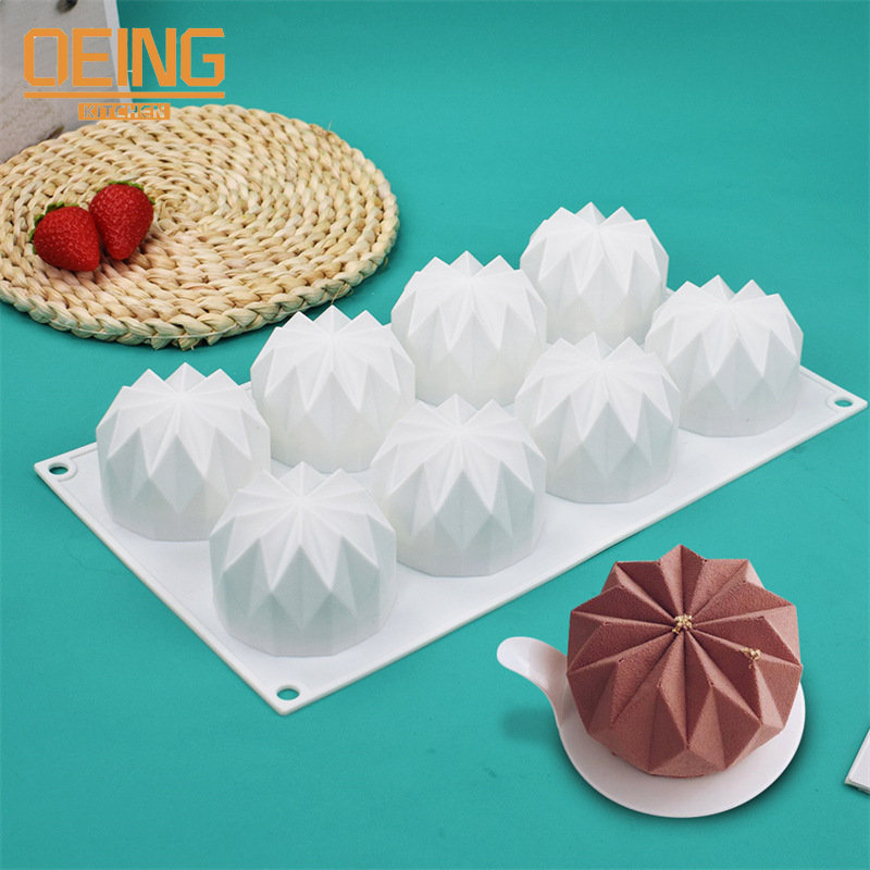 Diamant Muffin Silikon Getriebe Form DIY Cupcake Cookies Fondant Backform Antihaft Pudding Gedämpft Kuchen Werkzeug Gebäck Donuts Form – Detail 2