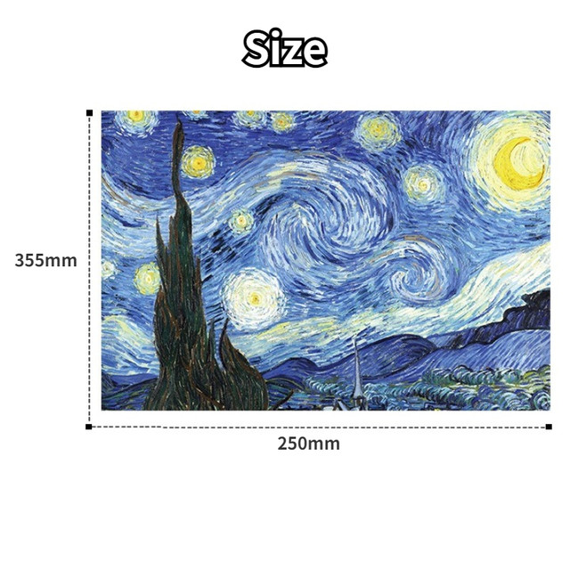 Rompecabezas Maxrenard 1000 Piezas Noche Estrellada Van Gogh Adultos, Compre Ahora Ofertas Tiempo Limitado