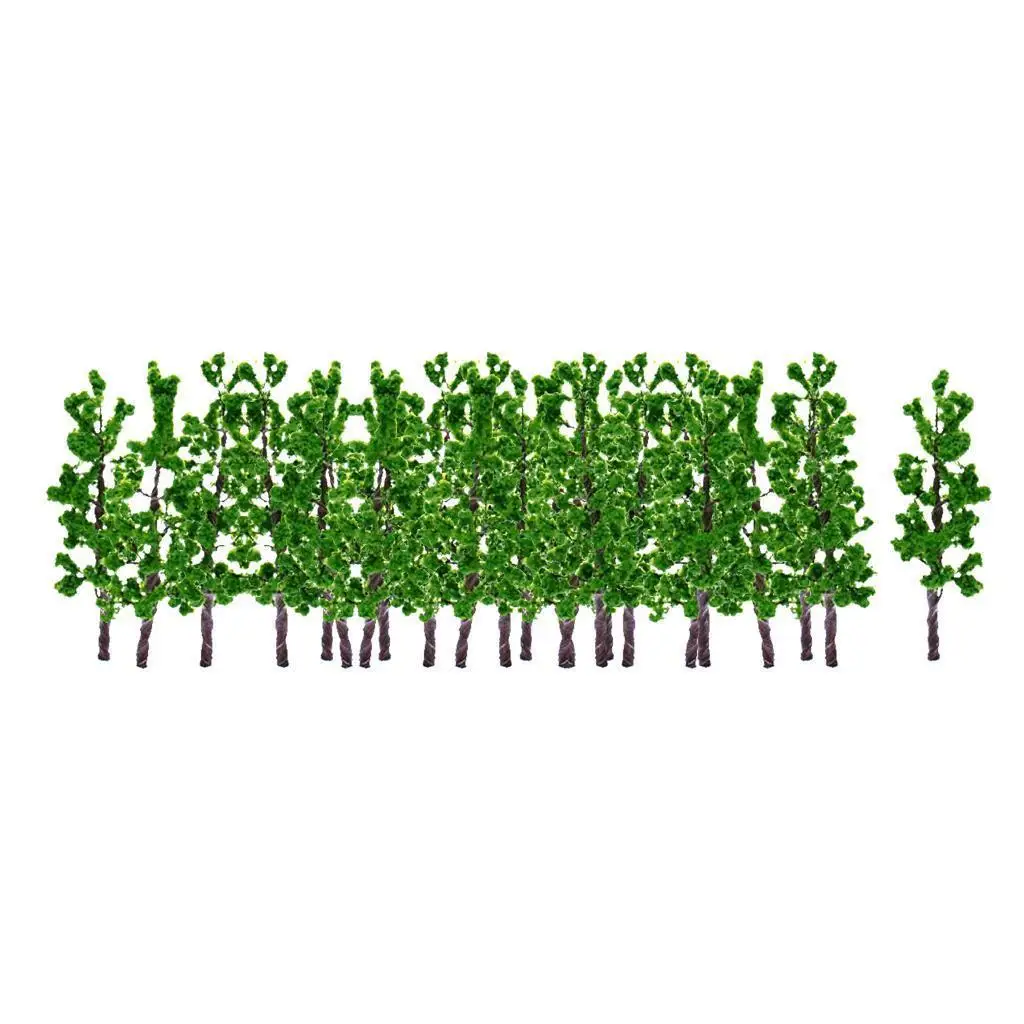 10pcs Models Tree Pins Train Landscape Decoration N Z : 150 - 1: 200