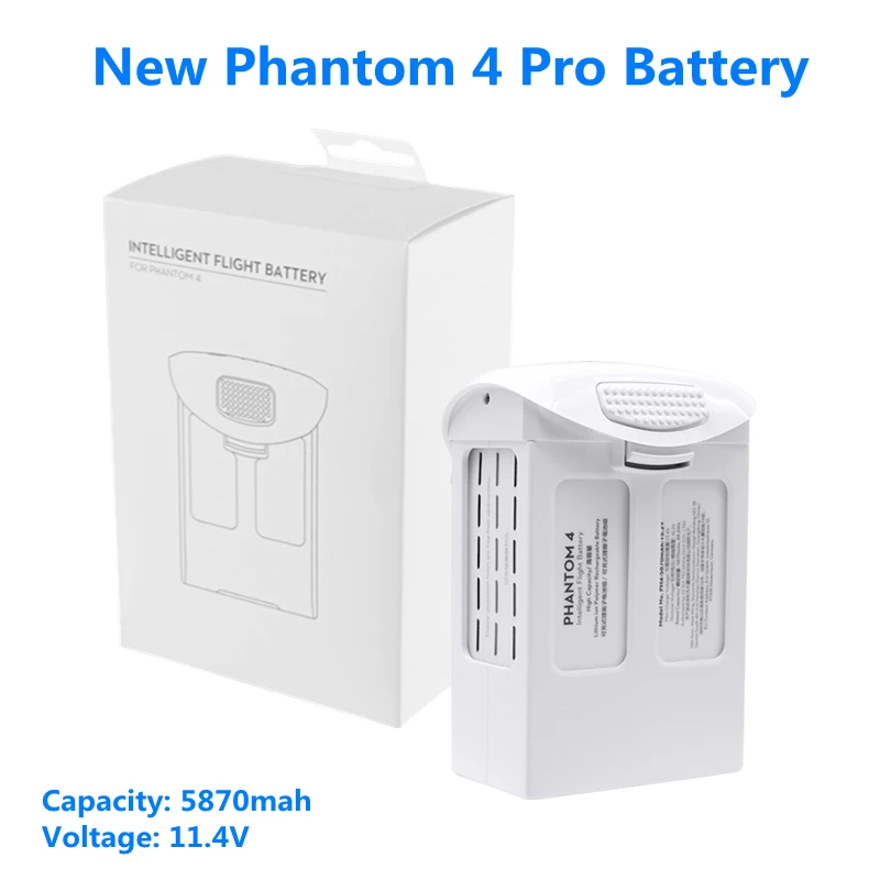 New Phantom 4 Pro battery, Phantom 4 Pro Battery 1 Capacity: 5870mah Voltage: 1