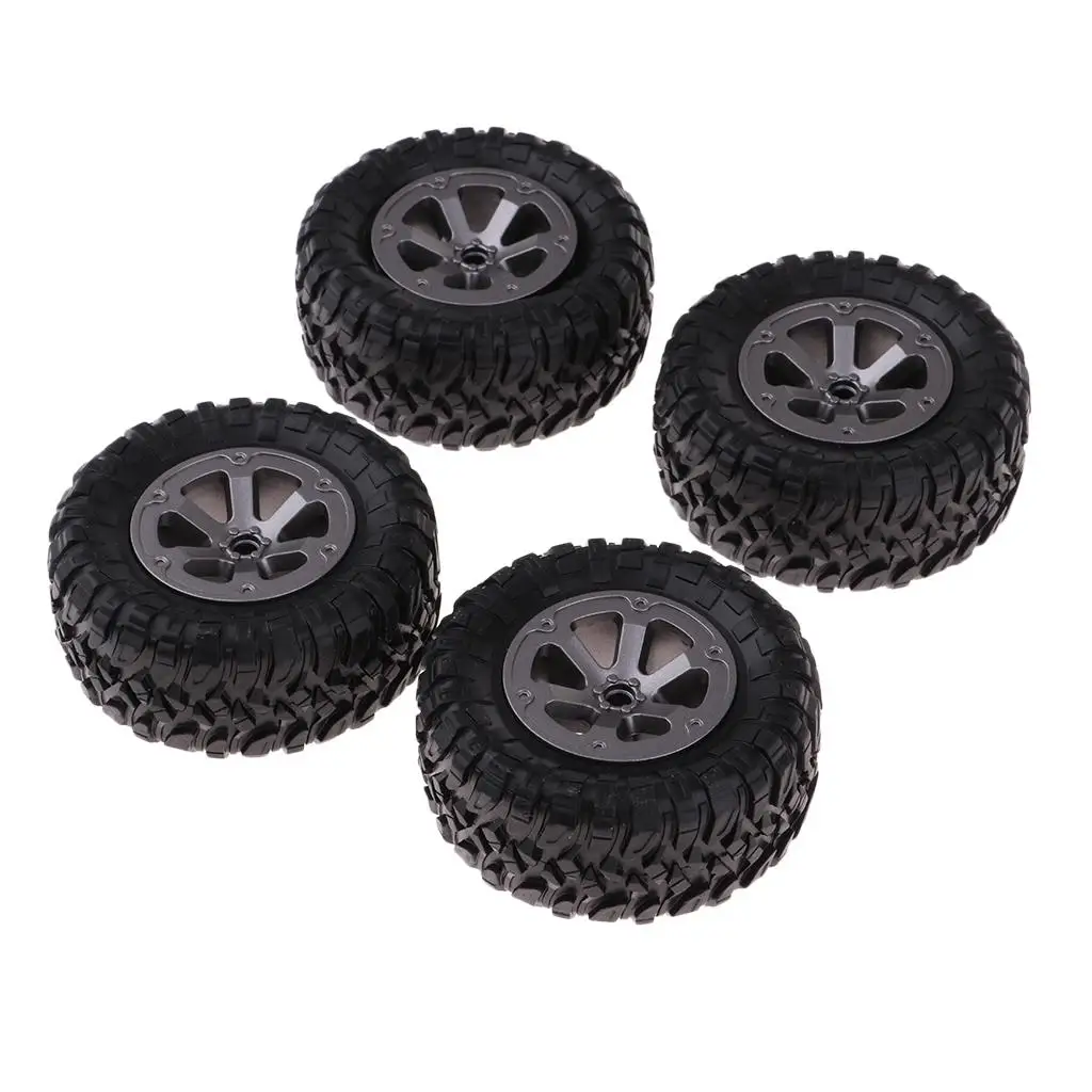 4Pcs Rubber Wheel Tire Tyres for WPL  Truck RC Car Upgrade Parts
