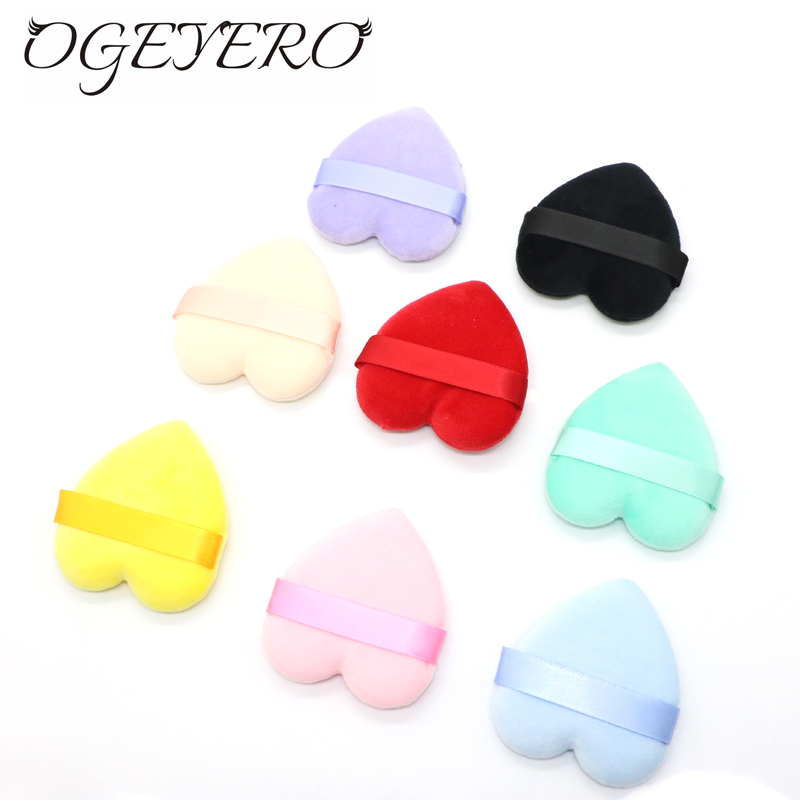 Best of OGEYERO Heart-shaped Velvet Facial Face Makeup Puff Cosmetic Makeup Cotton Sponge Puffs Make Up Tools Reviews & Tips