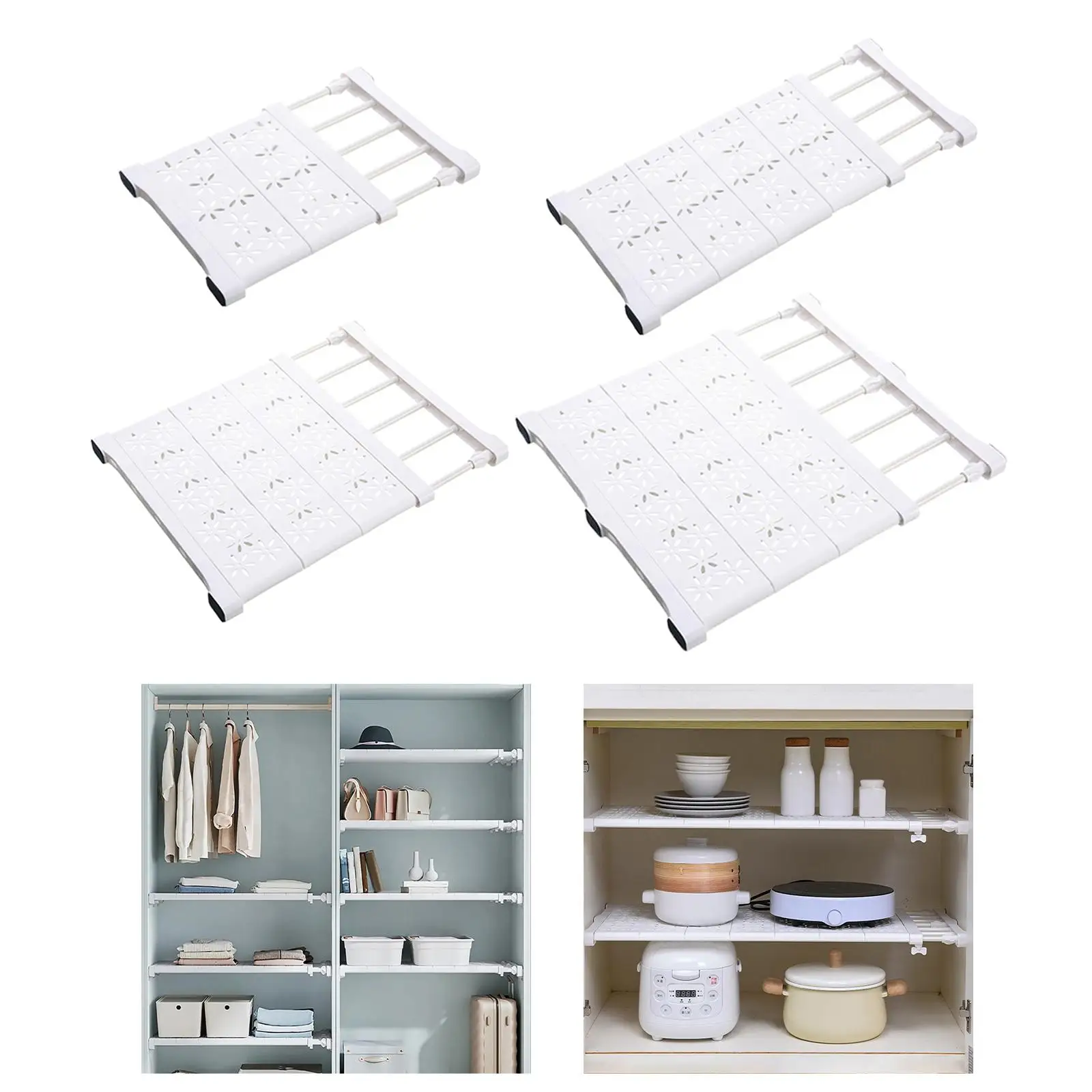 Wardrobe Storage Shelves Multifunctional Wardrobe Dividers Separator Adjustable for Home