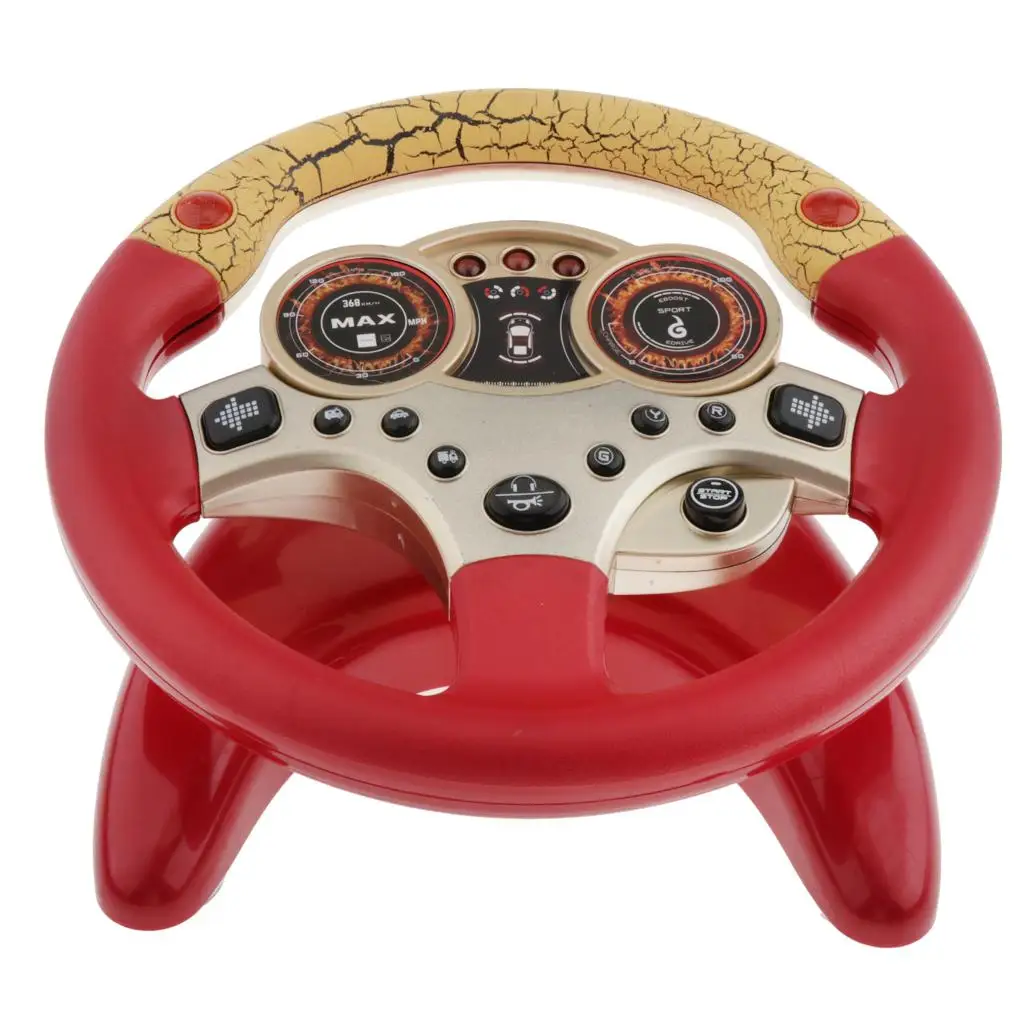 Simulated Portable Plastic Steering Wheel Game Learn Driving Pretend Toy