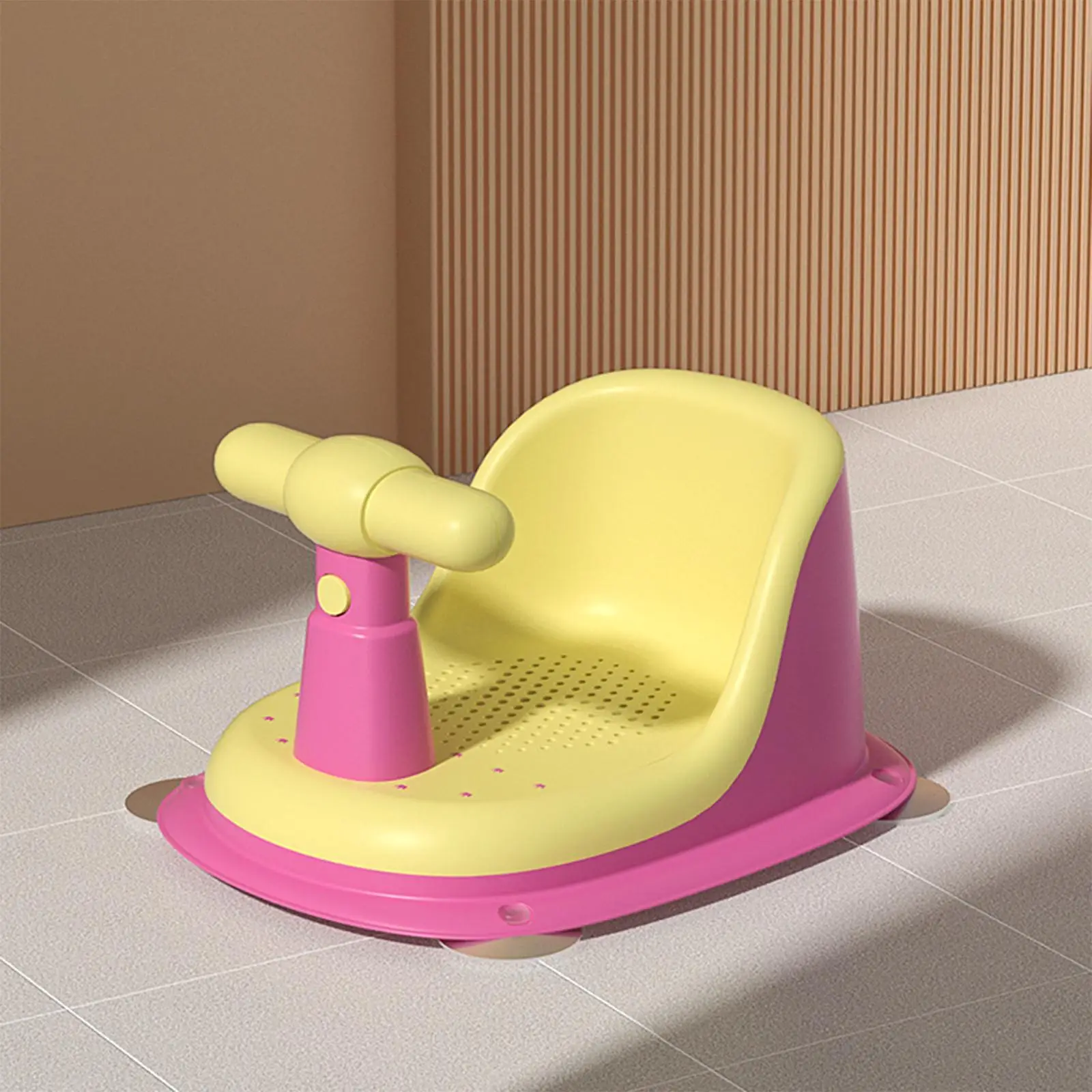 Baby Bathtub Seat , Non  Suction Cup for Girls Kids Over 6 Months