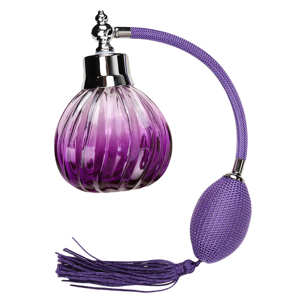 Empty Glass Perfume Bottle Scent  Container with Tassels