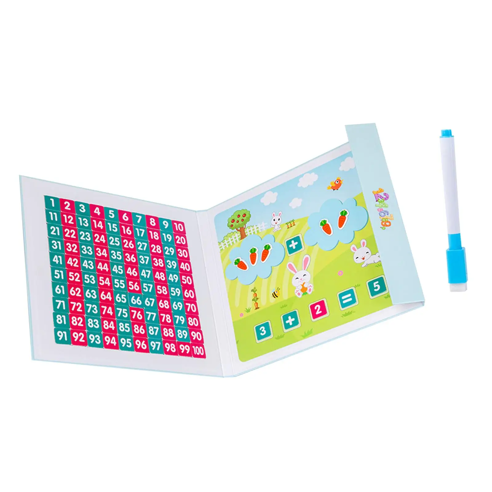 Hundred Number Board Set Arithmetic Teaching Aids Montessori Numbers Decomposition for Kindergarten Elementary girls Boy