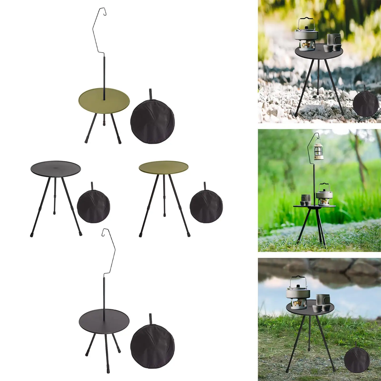 Portable Camping Table Outdoor Furniture Telescopic Portable Outdoor Side Table for Picnic Barbecue Backpacking Fishing Kitchen