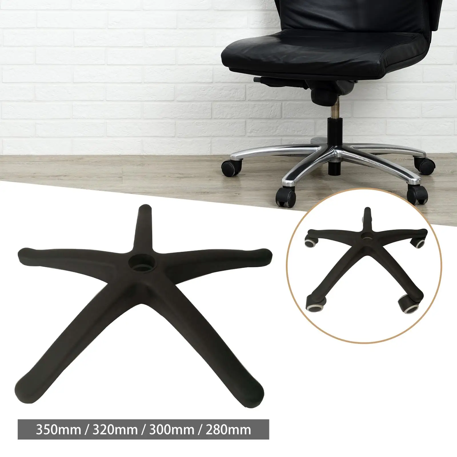 Office Chair Base Replacement Heavy Duty Swivel Chair Chassis Desk Chair Base for Computer Chair Gaming Chair Chair Bottom Part