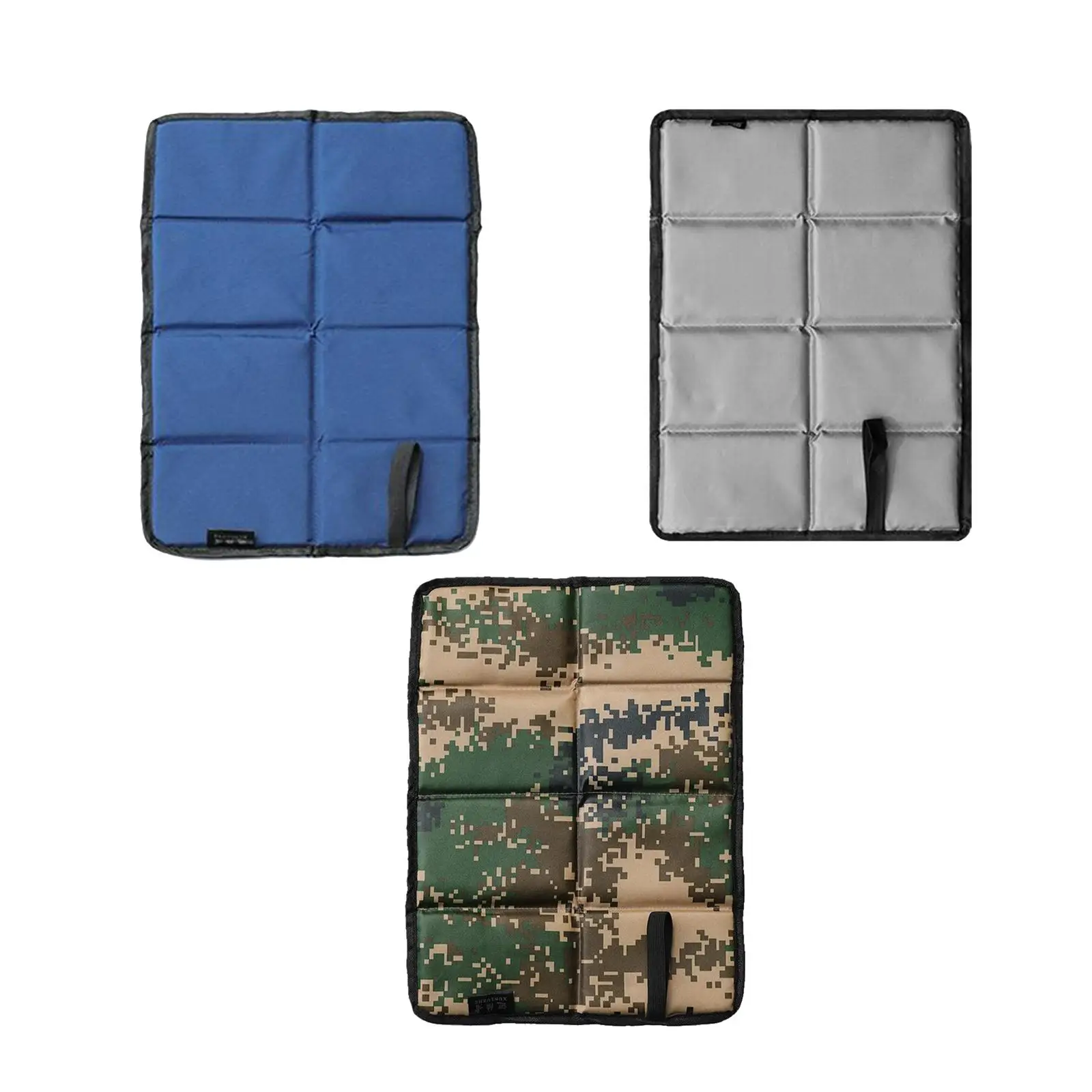 3Pcs 15.4x11.8inch Folding Outdoor Cushion Beach Mat Dampproof Seat Foam Pad