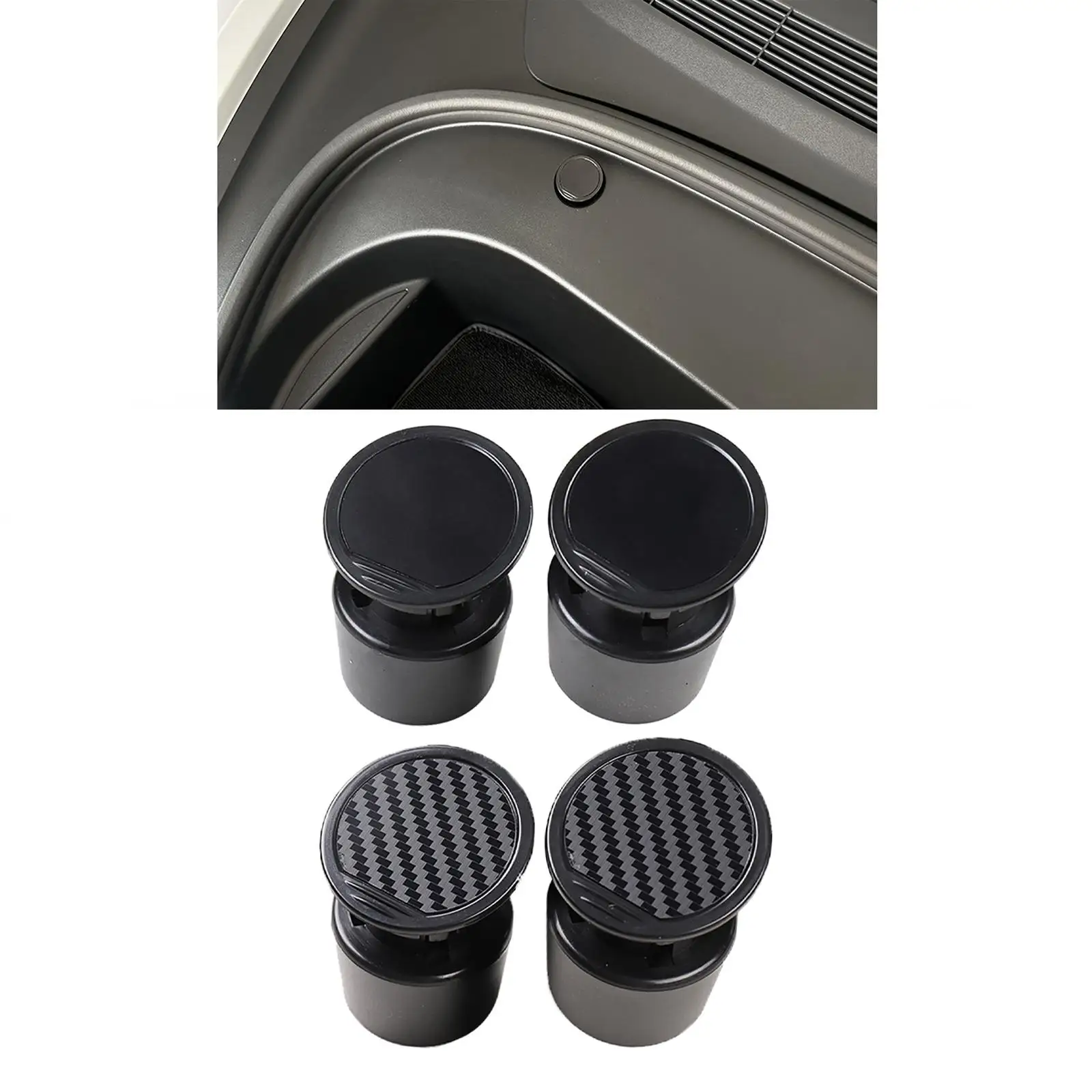 2Pcs  Hook Front Trunk Interior Accessories Decoration Concealed Organization Left  Bolt Covers 021