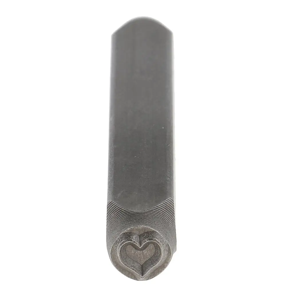 Steel 6mm Heart Punch Tool for Customizing Jewelry Clay Leather Stamp DIY