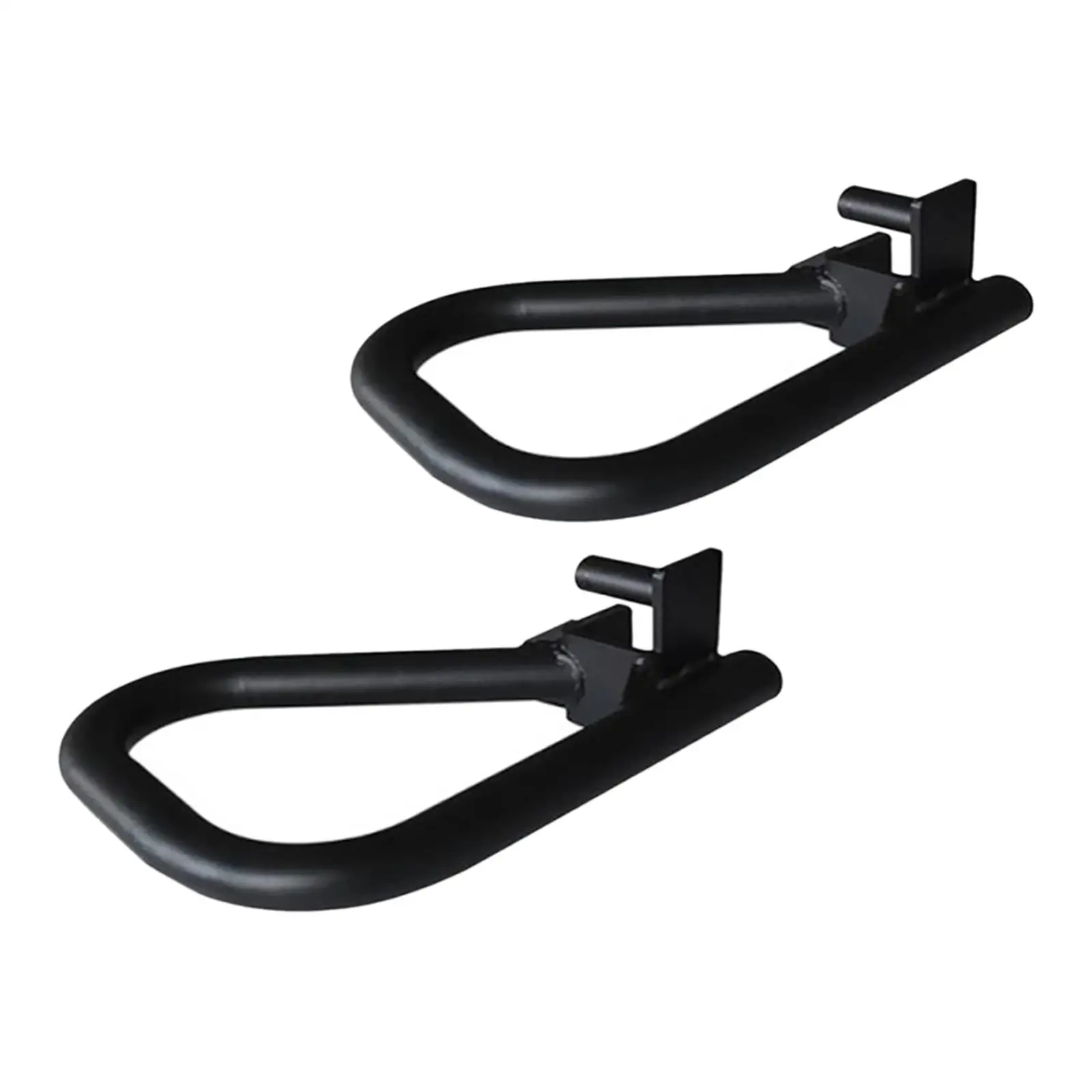 2 Dip Bar Attachments Exercising Barbell Rack Holders for 2