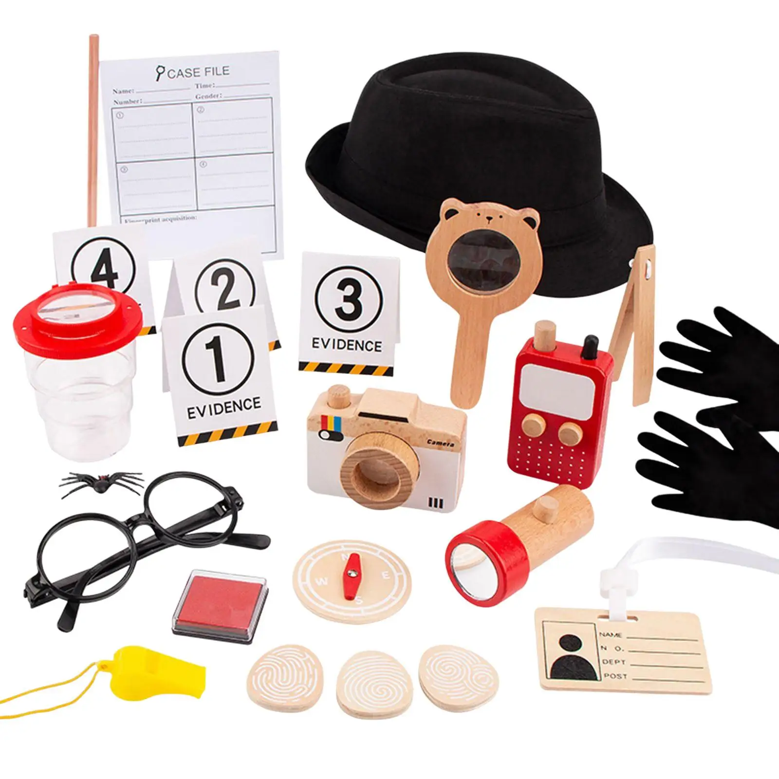 Detective Costume Evidence  Compass Fingerprint Gloves for Toddlers
