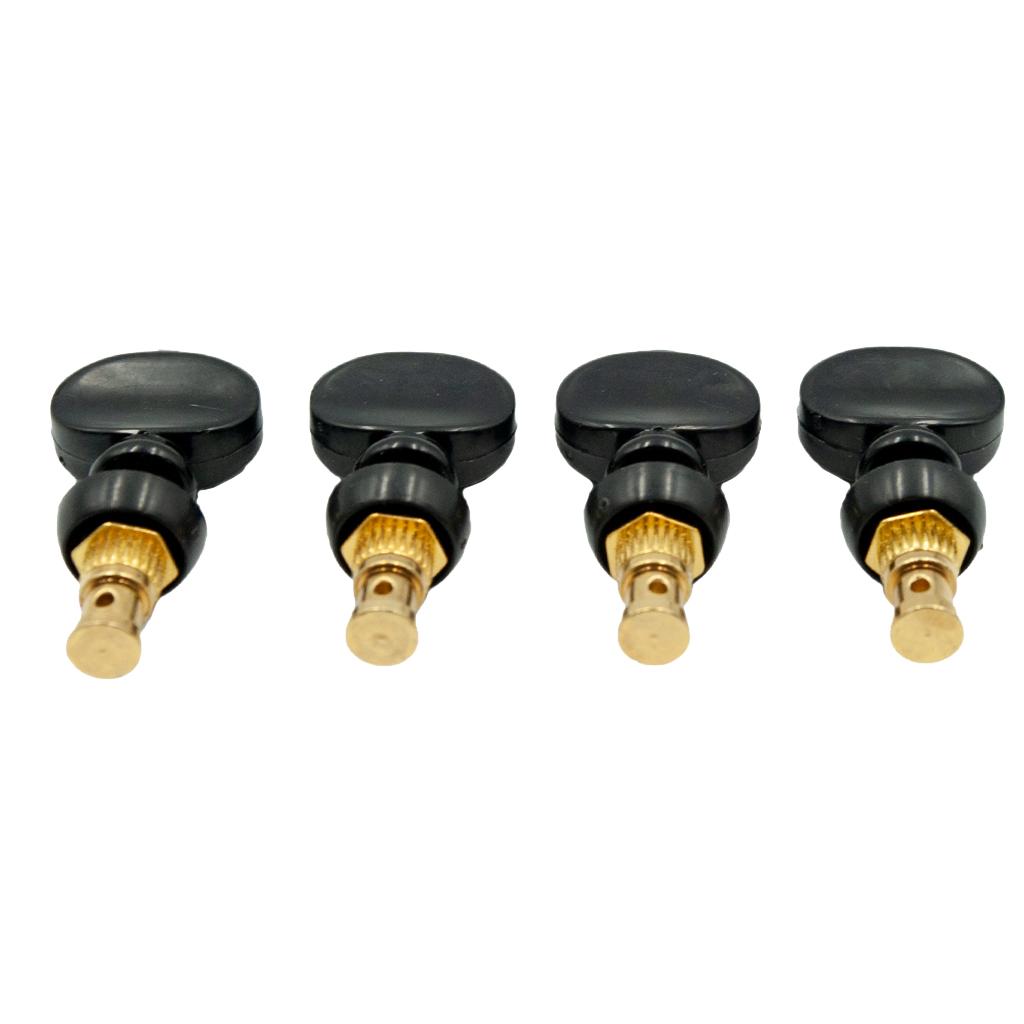 4 Pieces Straight Ukulele Strings Tuning Pegs Pin Machines  black            +Golden