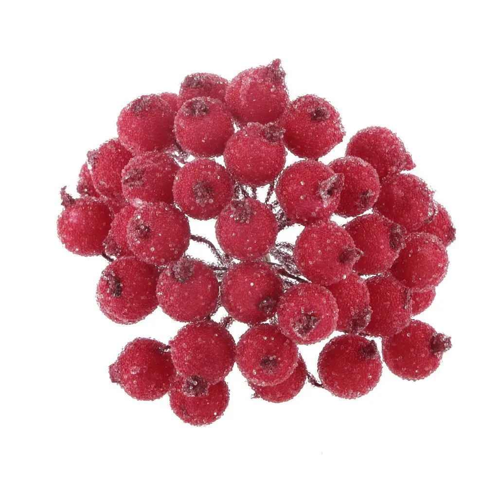 200pcs Artificial  Branches Fruit Berries Bouquet DIY Decoration
