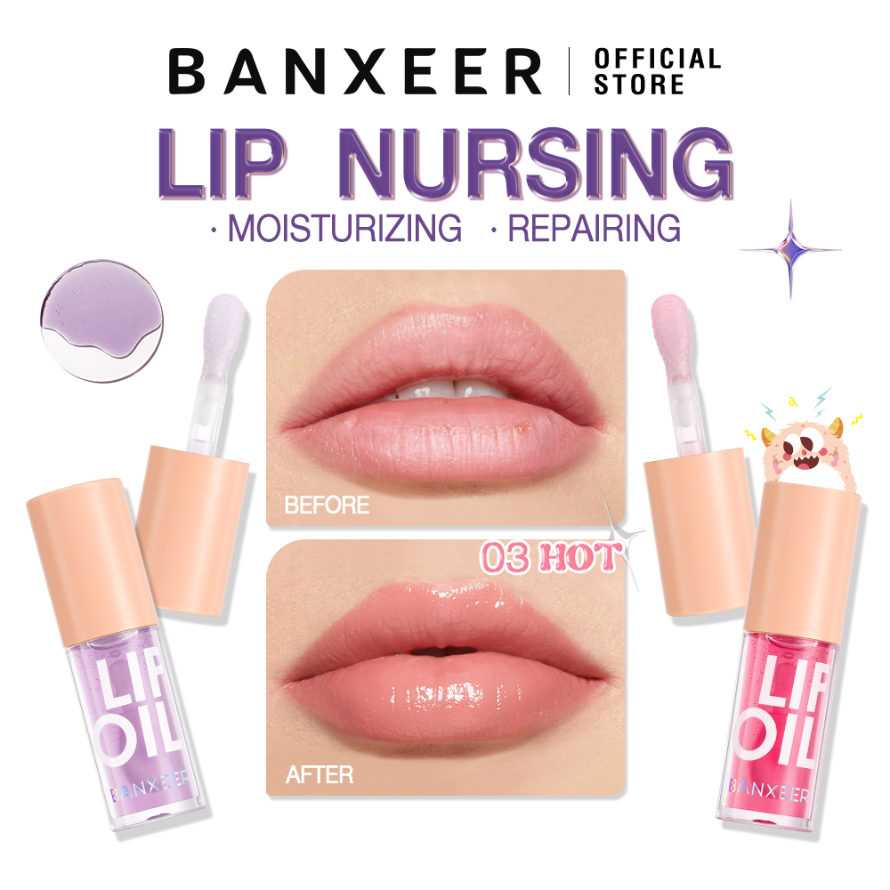 Best of BANXEER Lip Oil Lip Gloss Moisturizing Fruit Flavoured Plumper Non-Sticky Long Lasting Repairing Primer Lip Balm Care Cosmetics Reviews & Tips