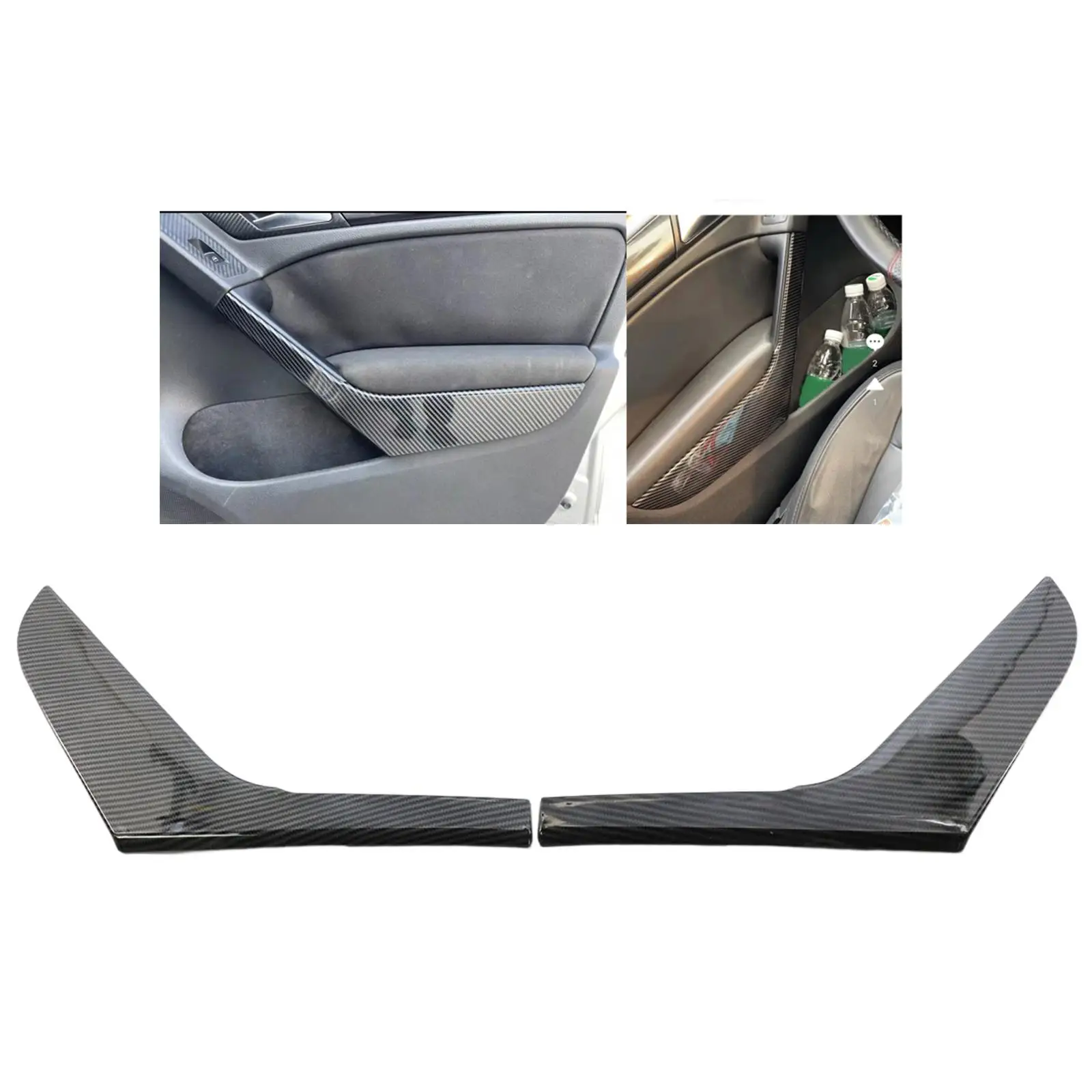 2x Vehicle Interior Door Armrest Cover Trim 5K4868039A Left and Right for Golf MK6 Parts