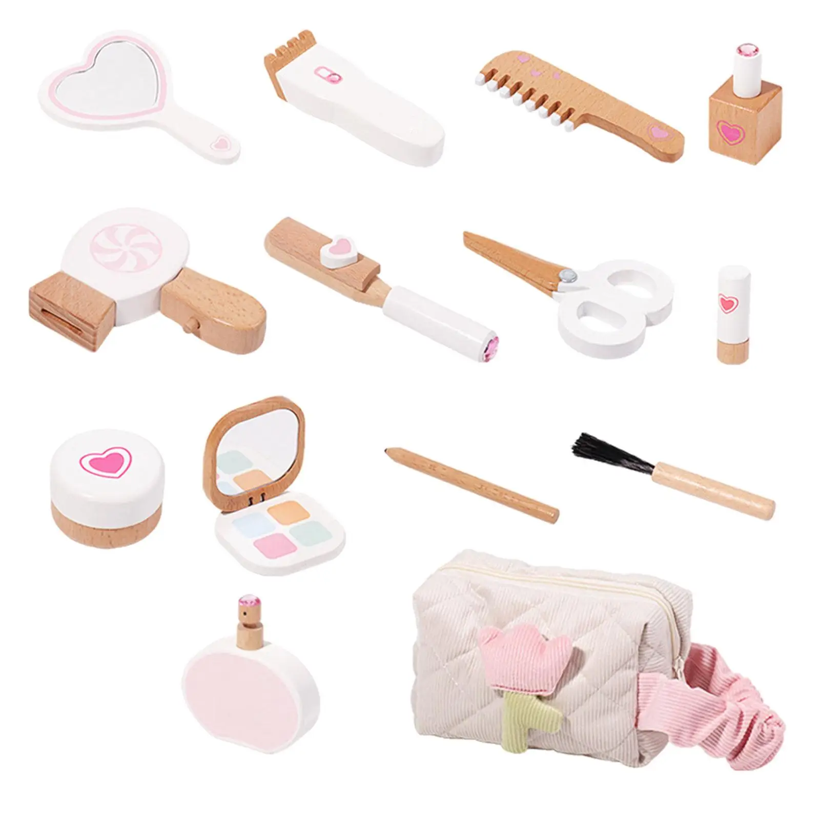 14x Makeup Kits for Girls Children Toy Portable Kids Cosmetic Set Toys for Party Favors Holiday Princess Gifts New Year Birthday